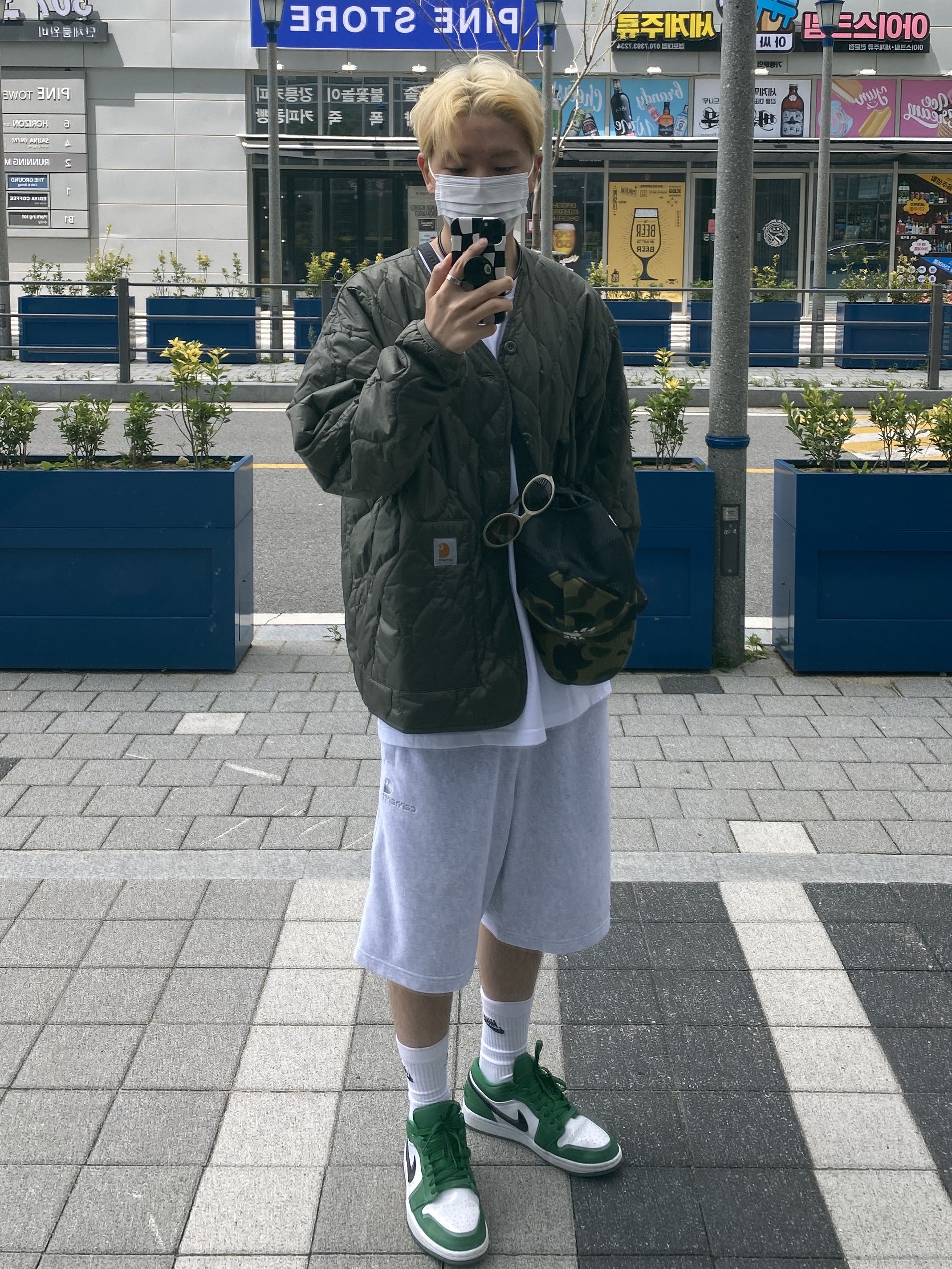 Jordan 1 Low Pine Green 착용 스타일