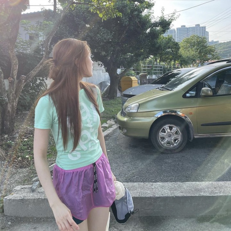 Safarispot Women 1/2 Tags Ticketing Tee Mint 착용 스타일 - 3