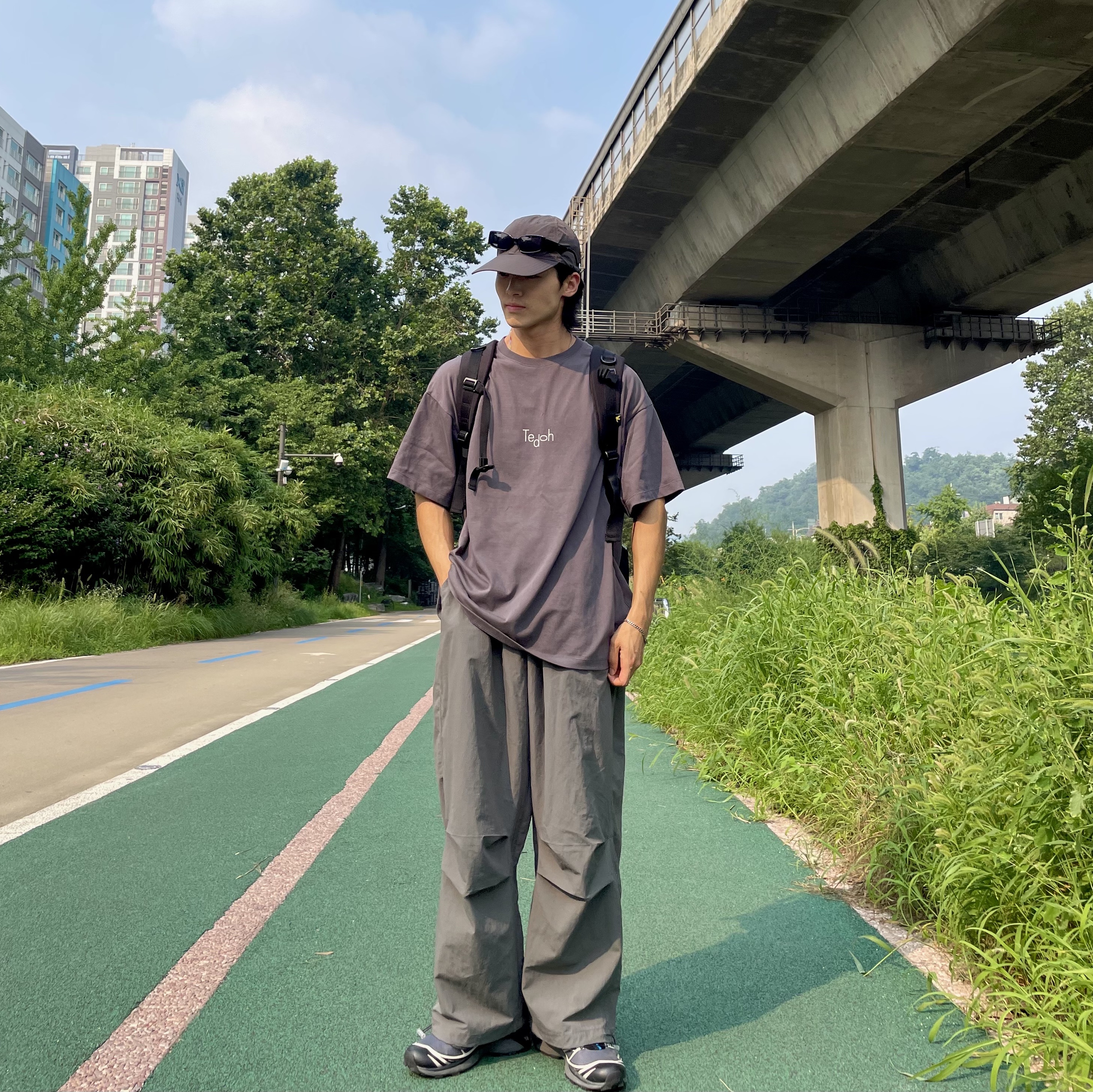 Salomon XT-6 Gore-Tex Black Ebony 착용 스타일 - 3