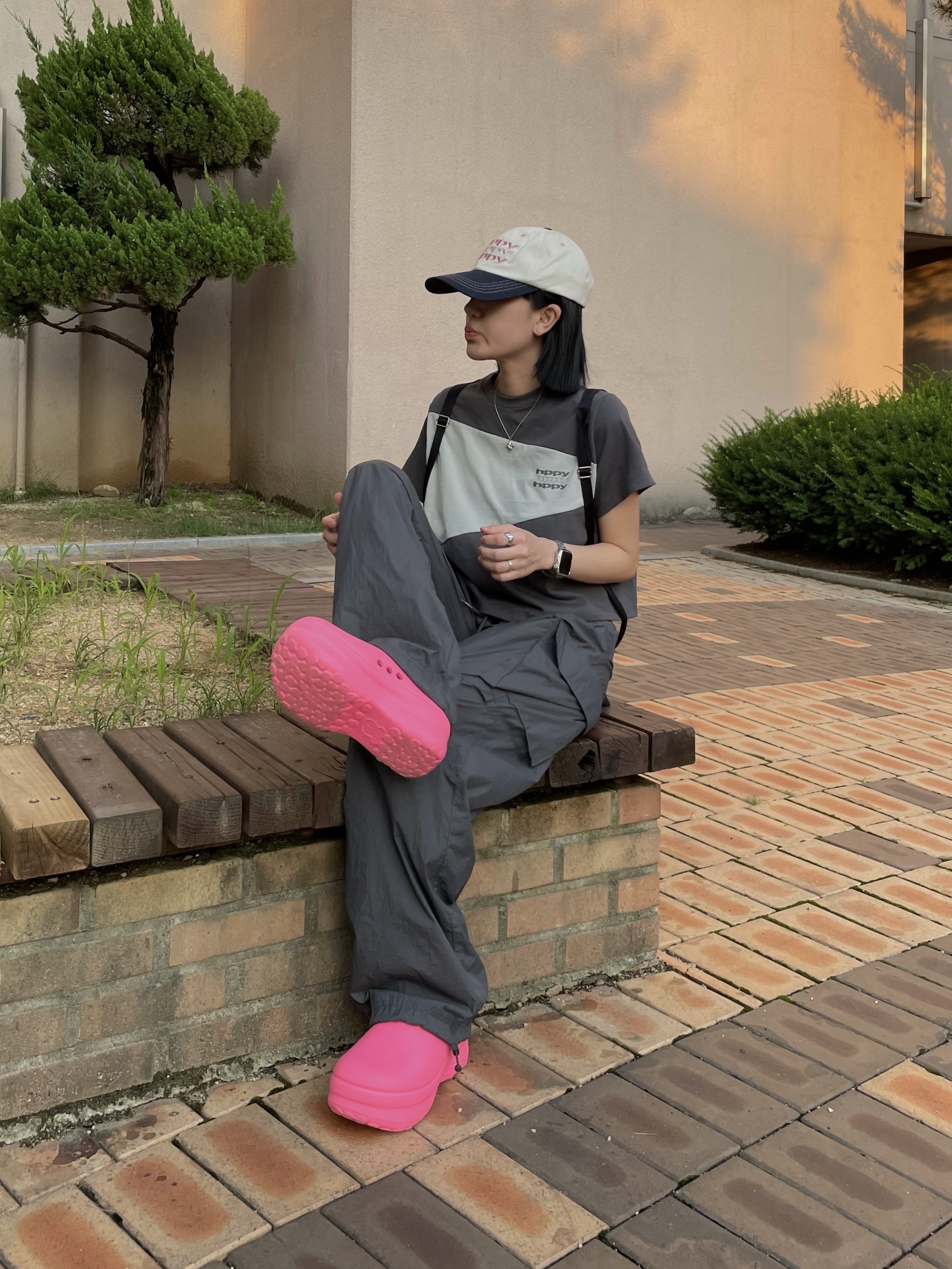 (W) Adidas Adifom Stan Smith Mule Lucid Pink 착용 스타일 - 2