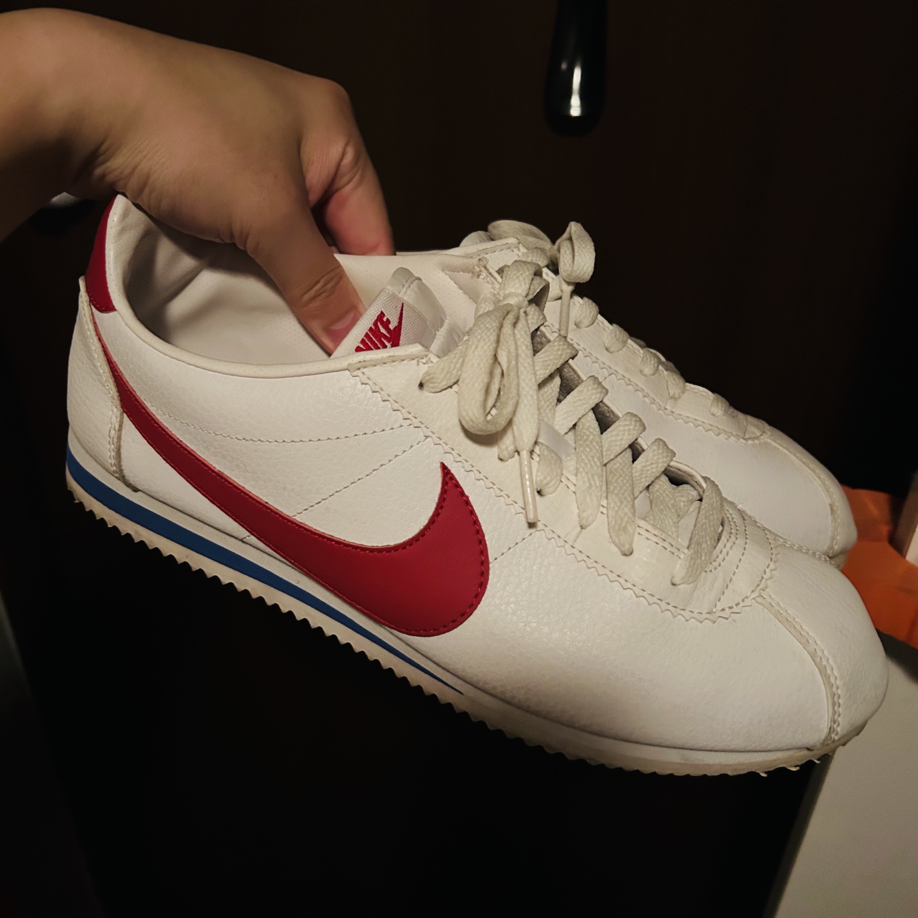 Nike Cortez Basic Leather Forrest Gump 2017 착용 스타일
