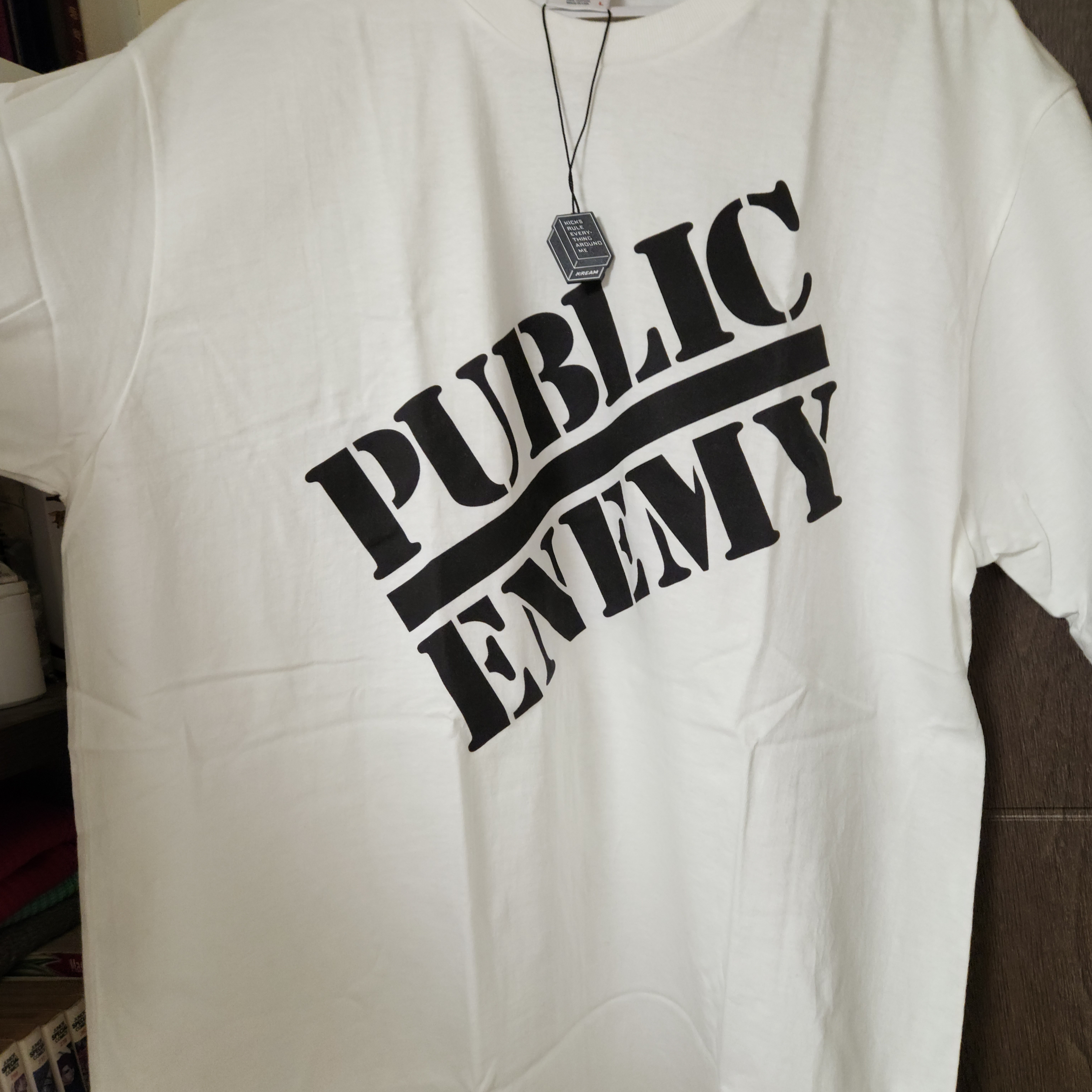 Supreme x Undercover Public Enemy T-Shirt White - 18SS 착용 스타일 - 1