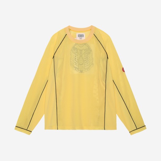 카브엠트 메쉬 래글런 컬러 롱슬리브 티셔츠 옐로우 - 23SS