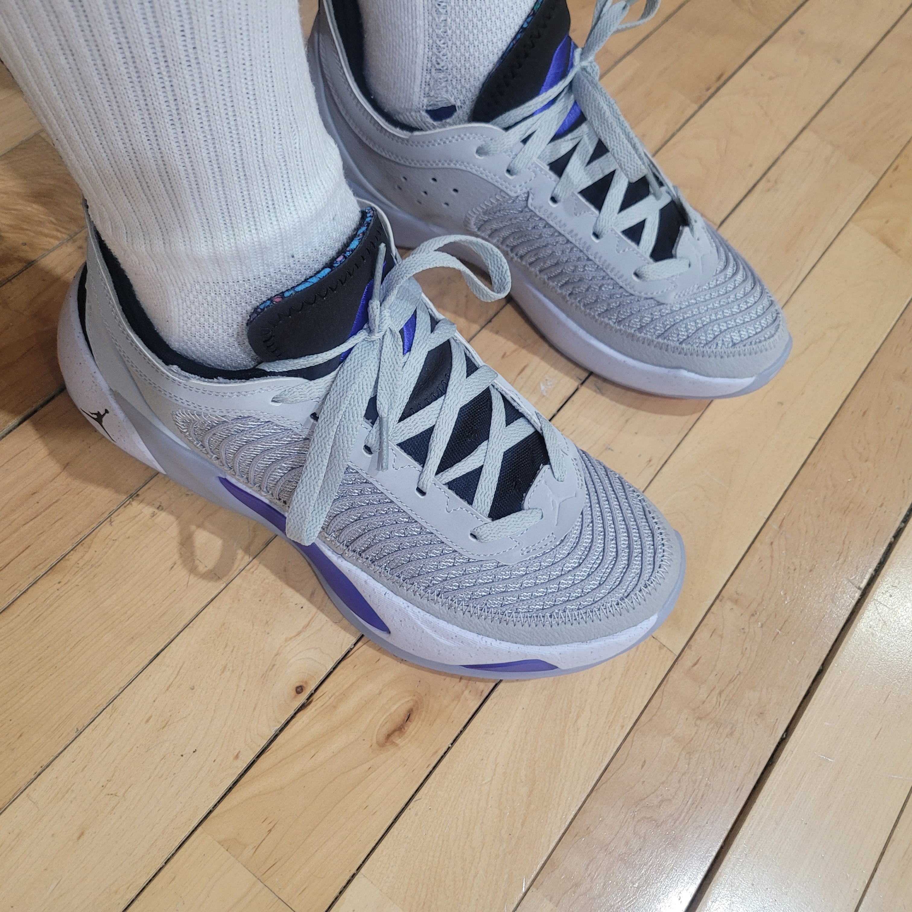 Jordan Luka 1 Next Nature PF Wolf Grey Kumquat 착용 스타일 - 2