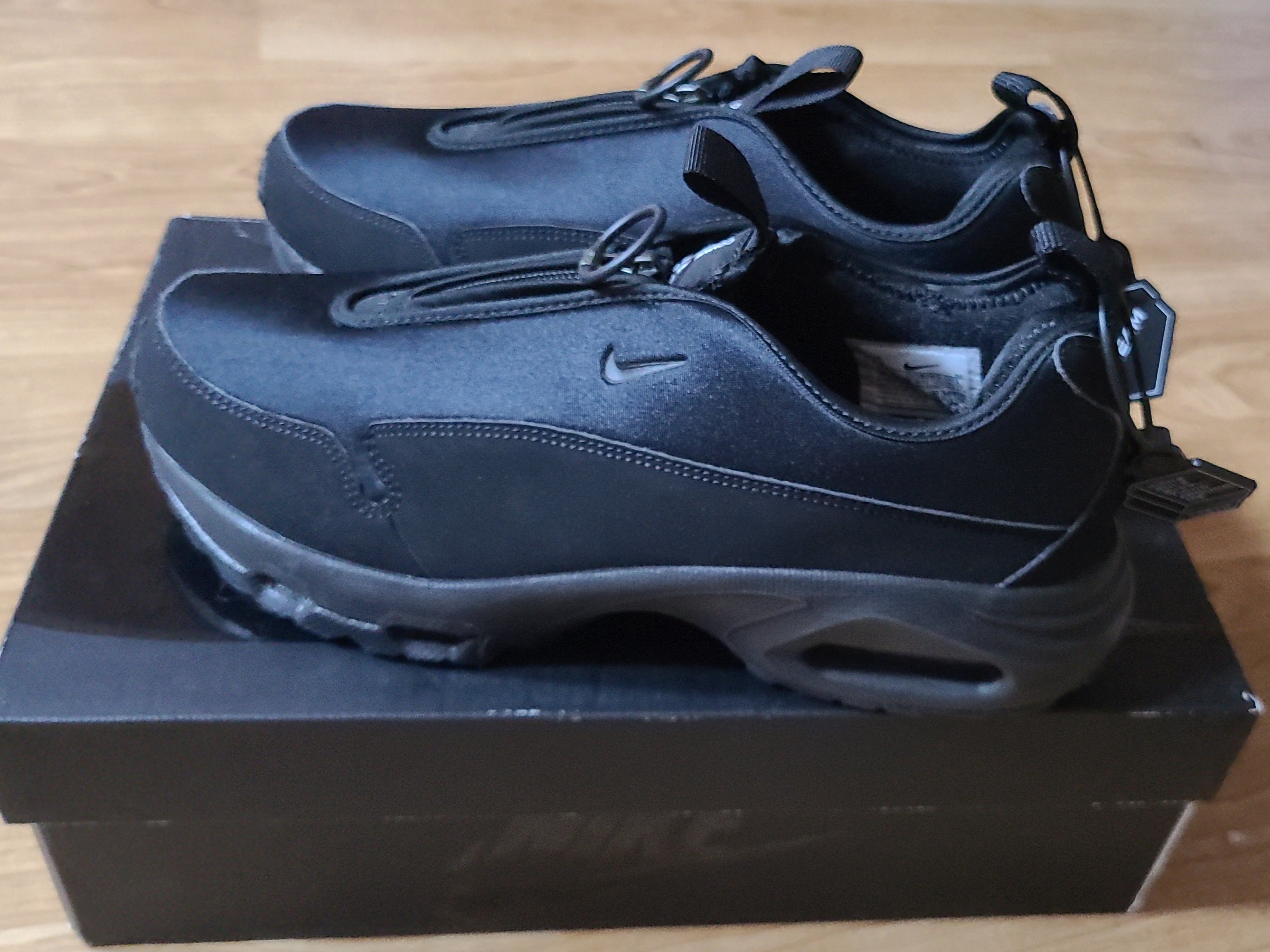 Nike x Comme des Garcons Homme Plus Air Max Sunder SP Black 착용 스타일 - 2