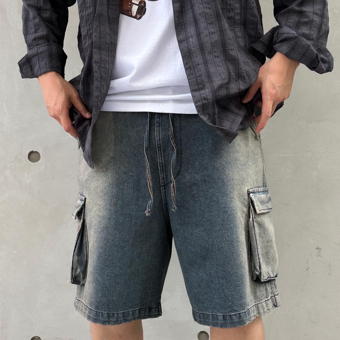 Maison Mihara Yasuhiro Wayne OG Sole Leather Low-top Sneakers White 착용 스타일 - 2
