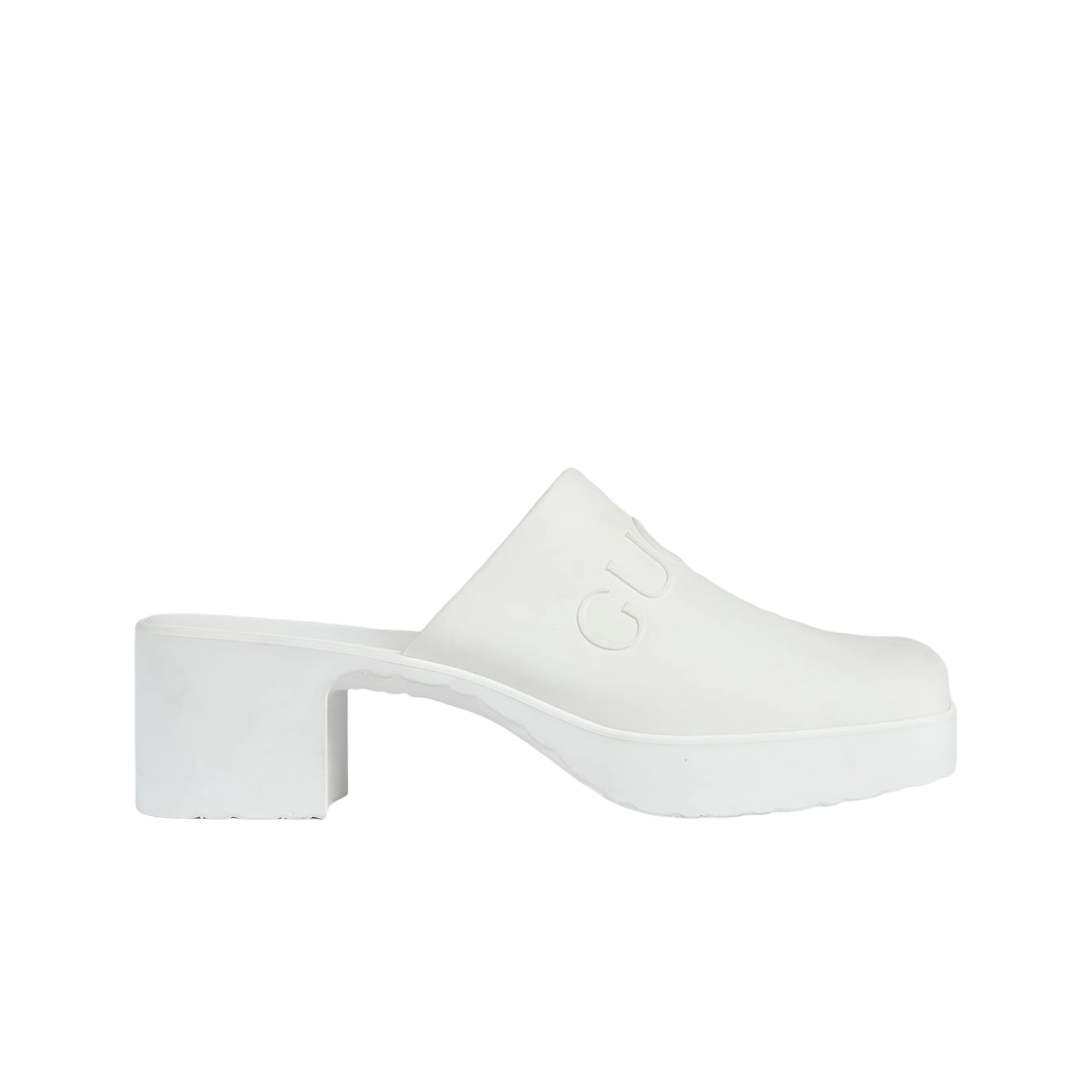 (W) 구찌 슬립온 샌들 화이트 러버((W) Gucci Slip-On Sandal White Rubber) - 1