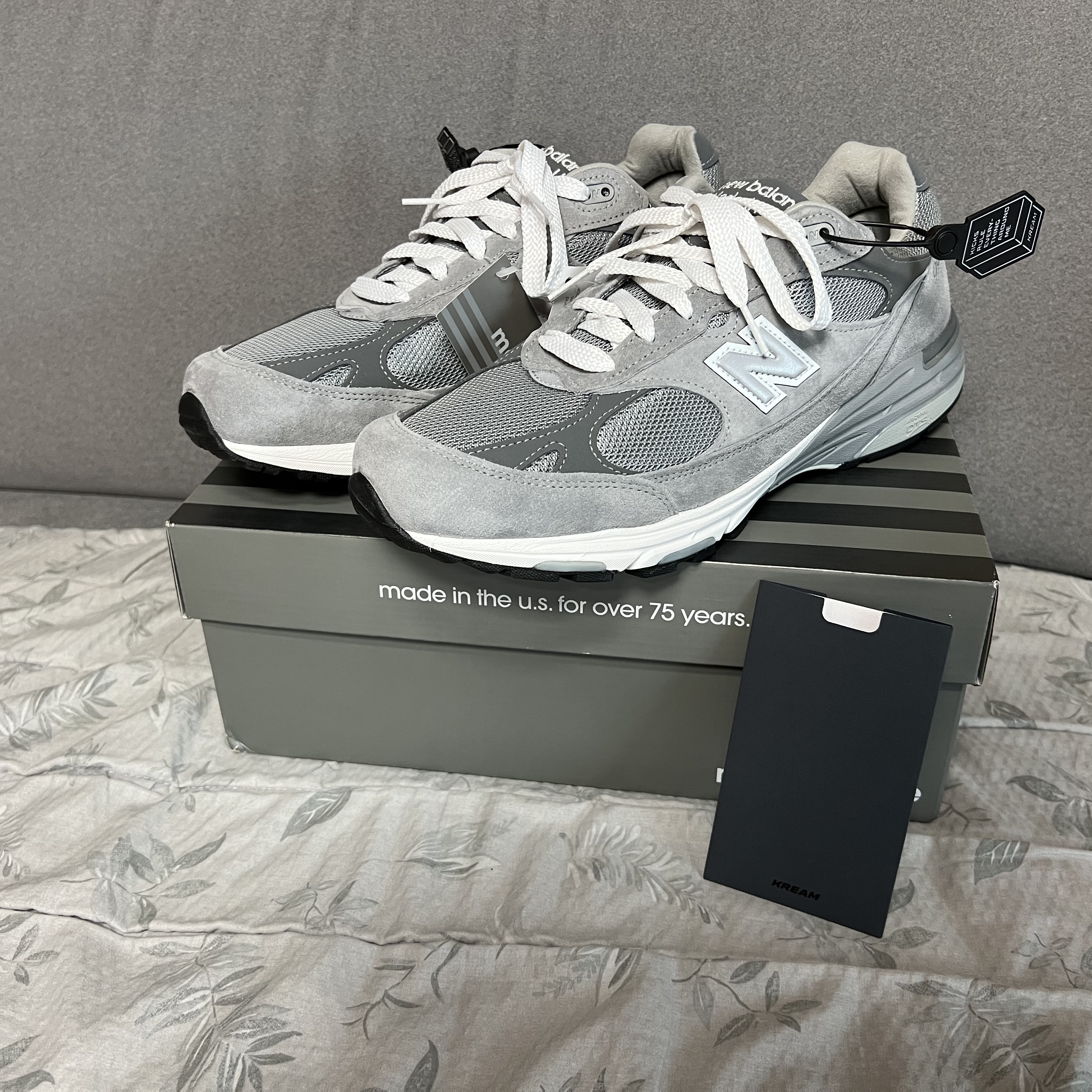 New Balance 993 Made in USA Grey - D Standard 착용 스타일