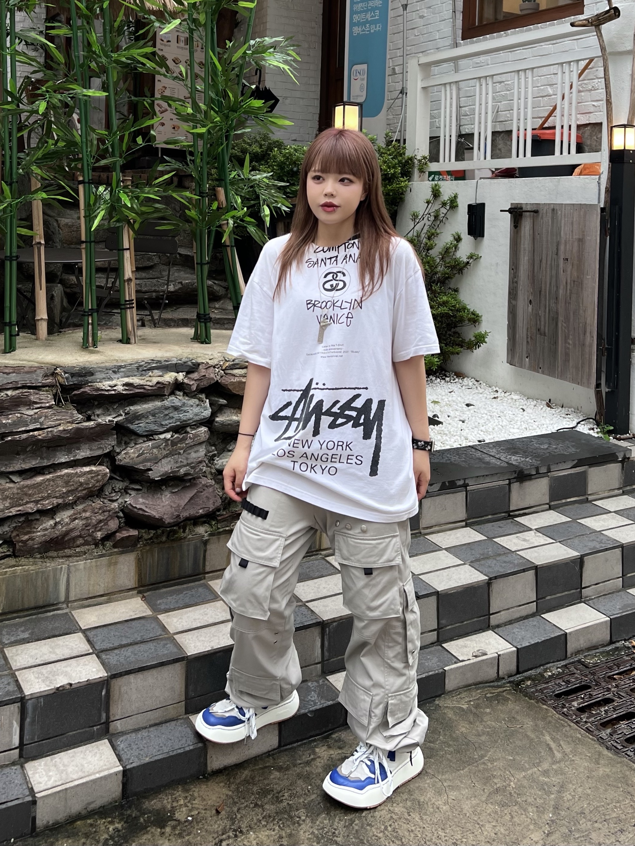 Ader Error Log; baus Gray 착용 스타일 - 1