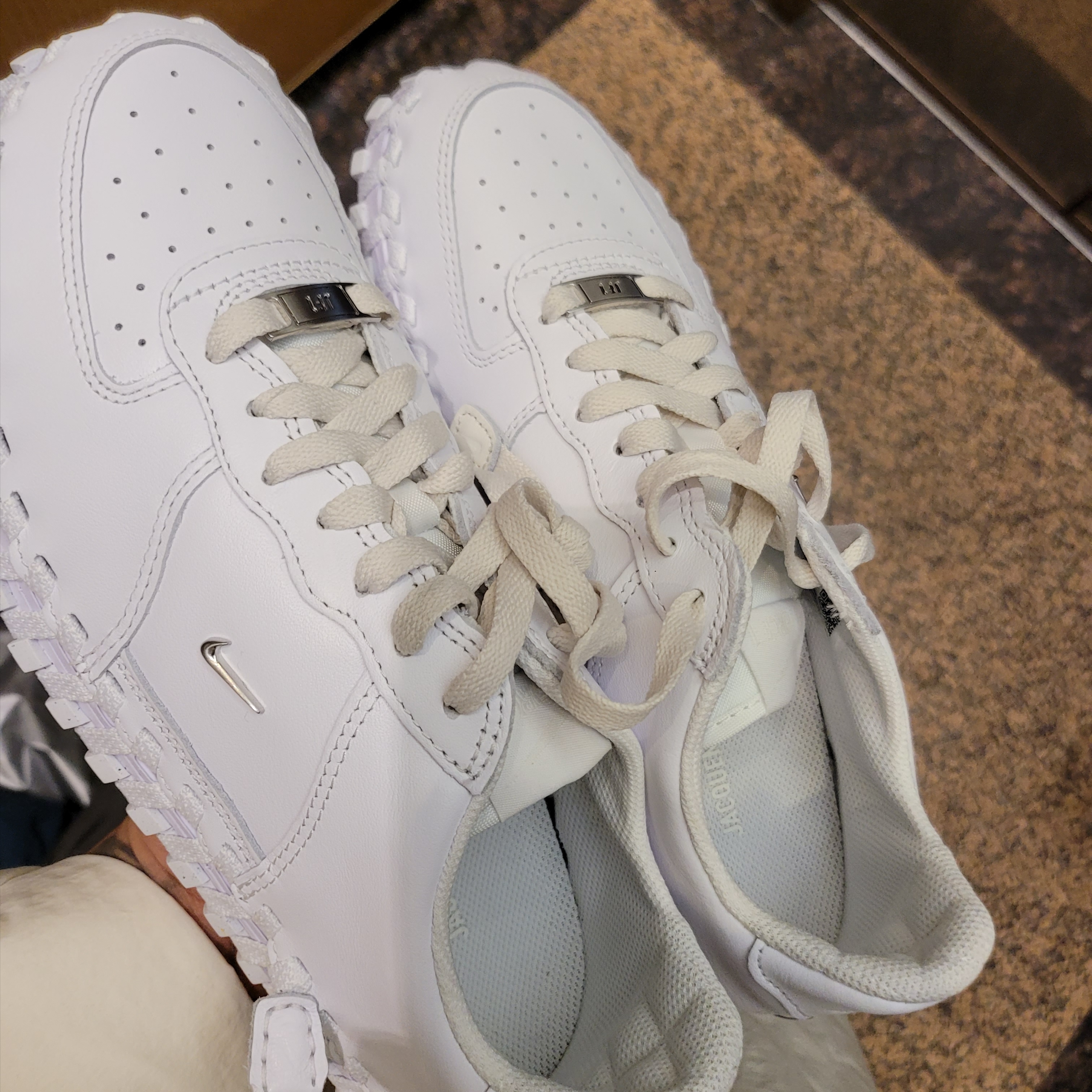 Nike x Jacquemus J Force 1 Low LX SP White 착용 스타일