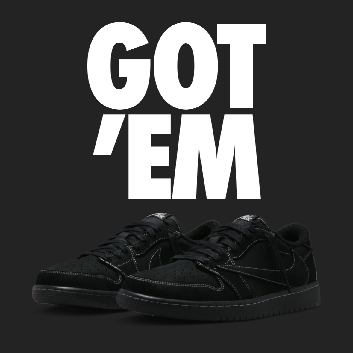 Jordan 1 x Travis Scott Retro Low OG SP Black Phantom 착용 스타일