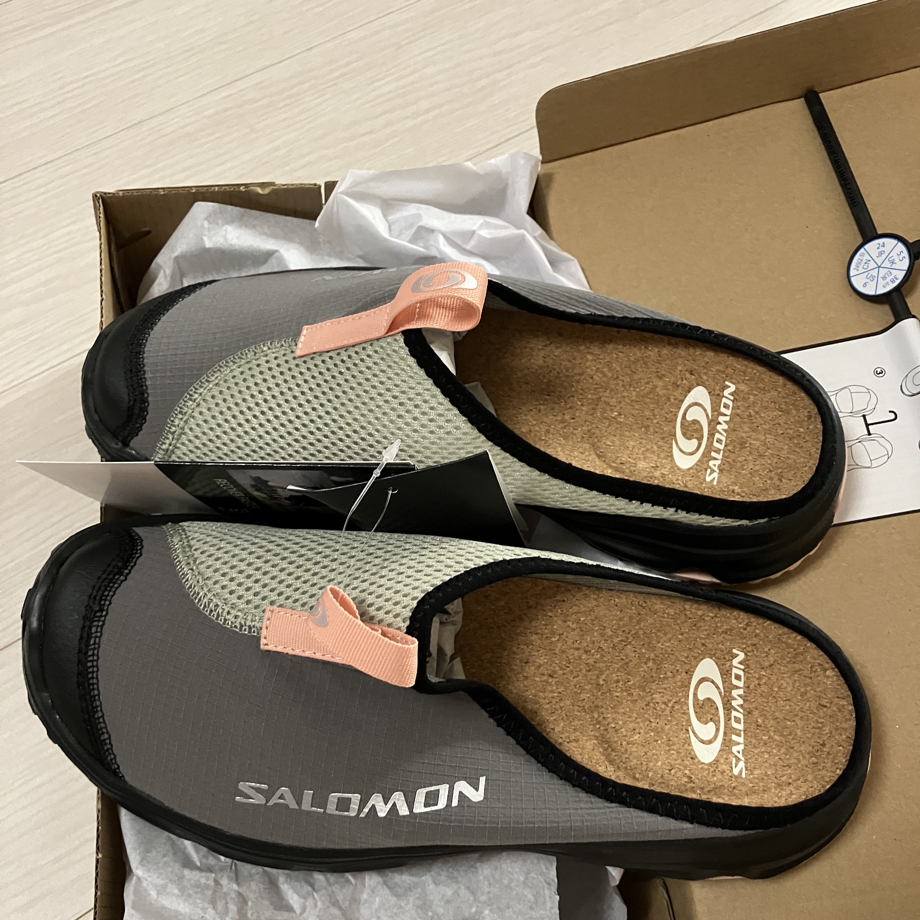 Salomon RX Slide 3.0 Pewter 착용 스타일