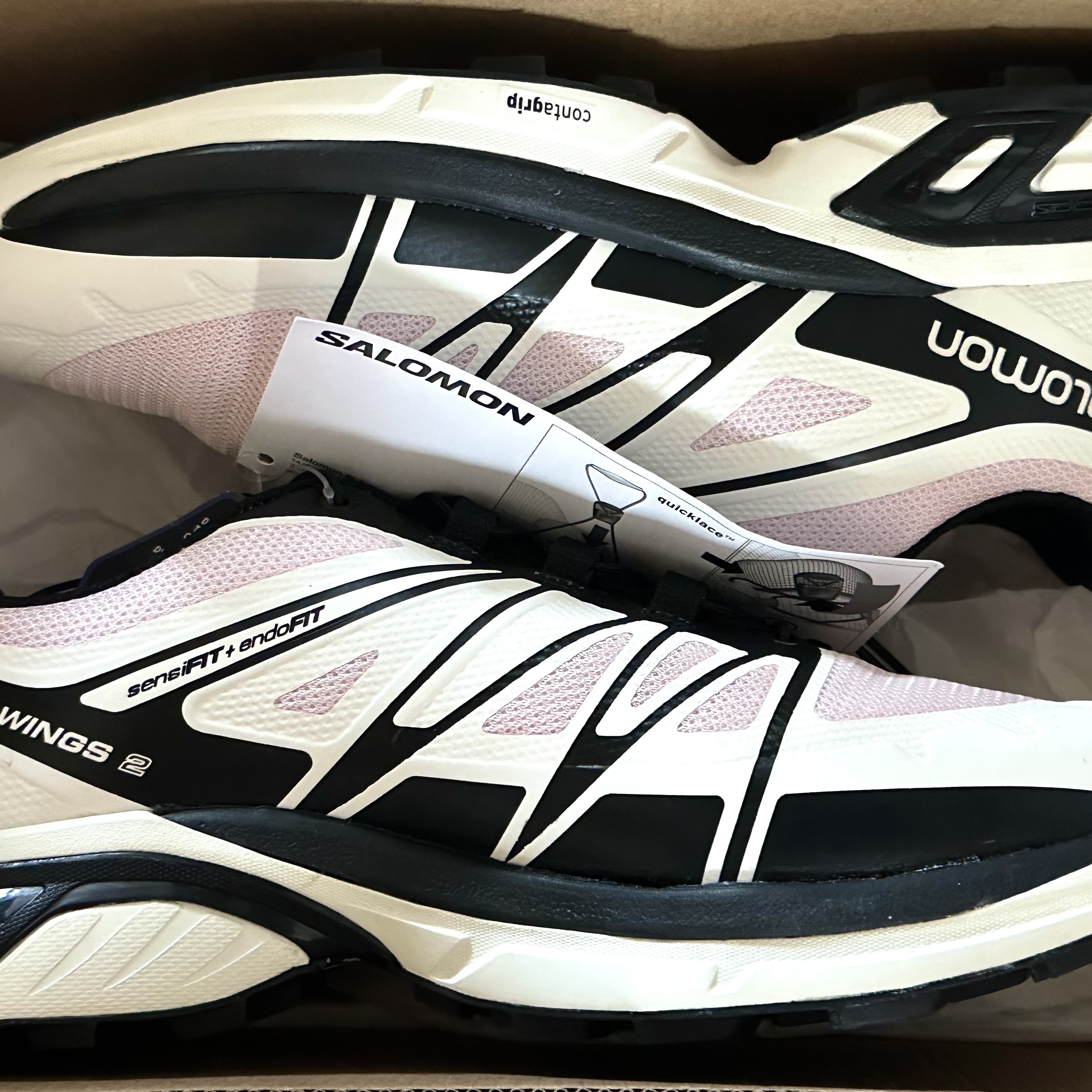 Salomon XT-Wings 2 Cradle Pink 착용 스타일