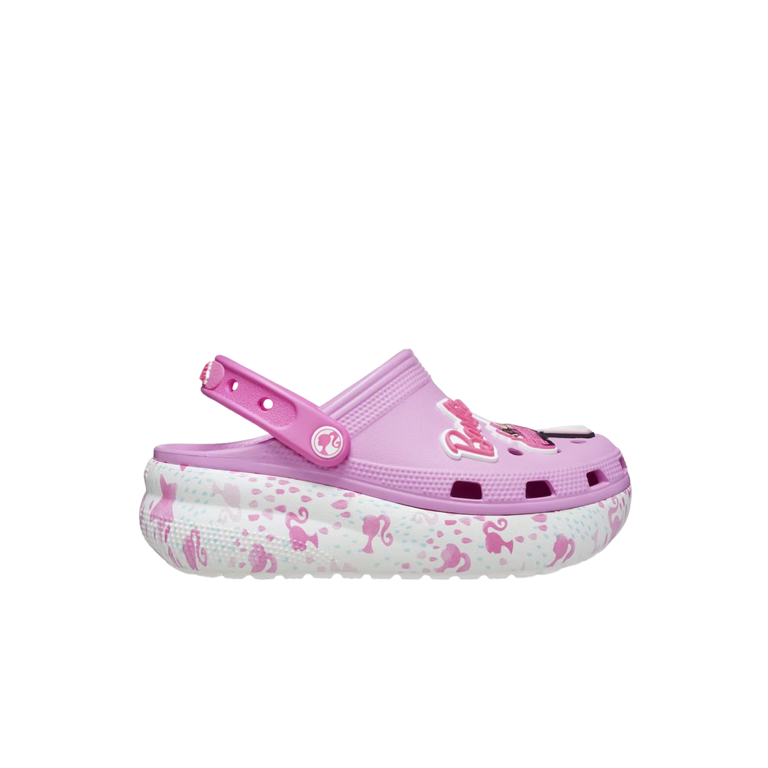 (키즈) 크록스 x 바비 큐티 크러쉬 클로그 타피 핑크((Kids) Crocs x Barbie Cutie Crush Clog Taffy Pink) - 1