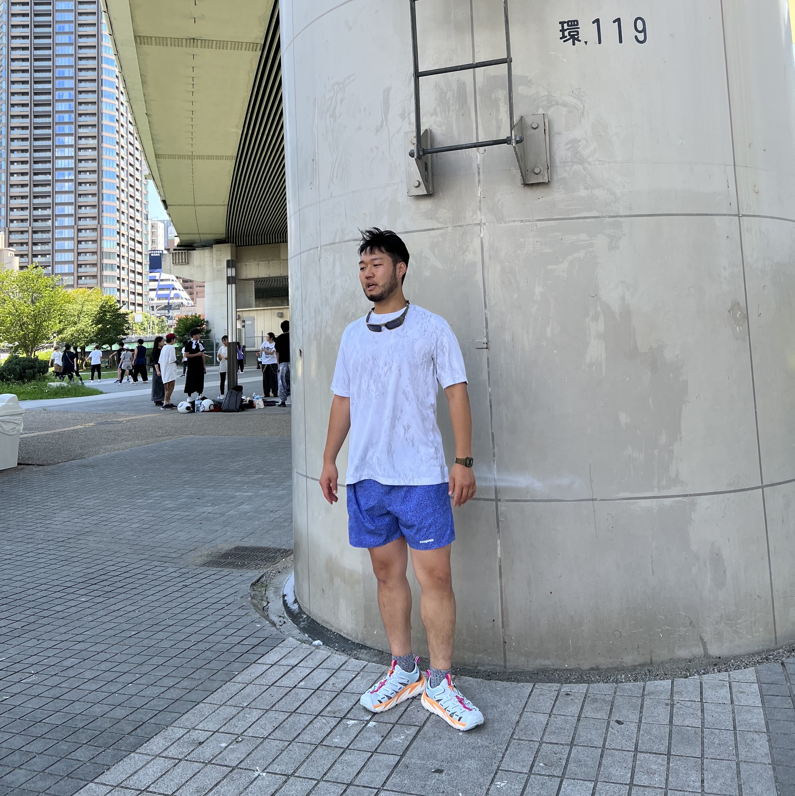 Hoka Hopara Ice Flow Mock Orange 착용 스타일 - 4