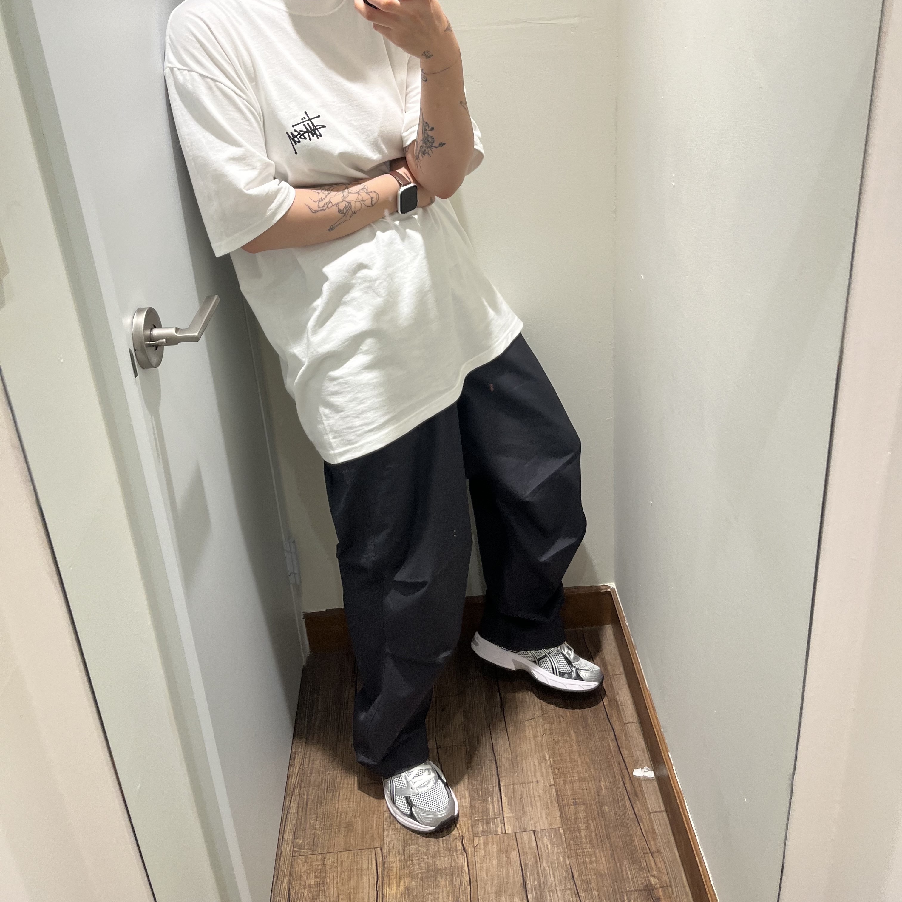 Stussy Basic Stussy T-Shirt White 2023 착용 스타일