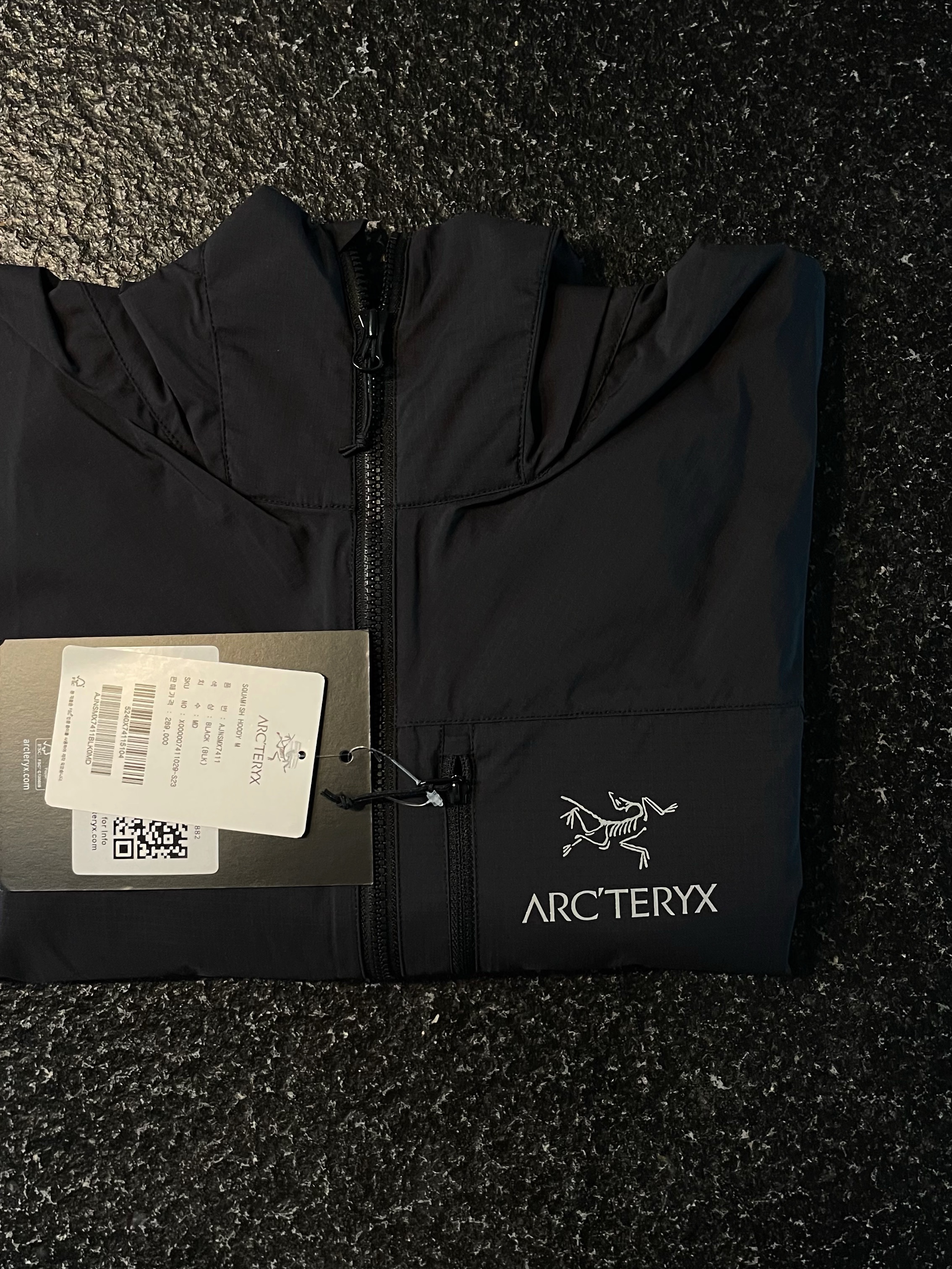 Arc'teryx Squamish Hoody Black 착용 스타일
