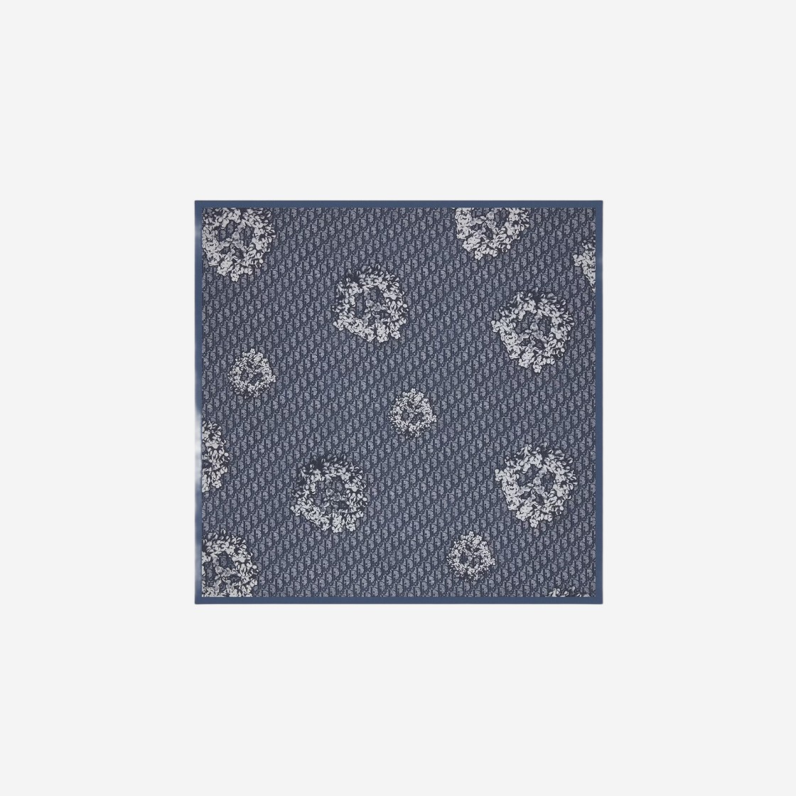 Dior x Denim Tears Dior Tears Silk Dior Oblique Bandana Navy Blue Light Gray 상세 이미지 1