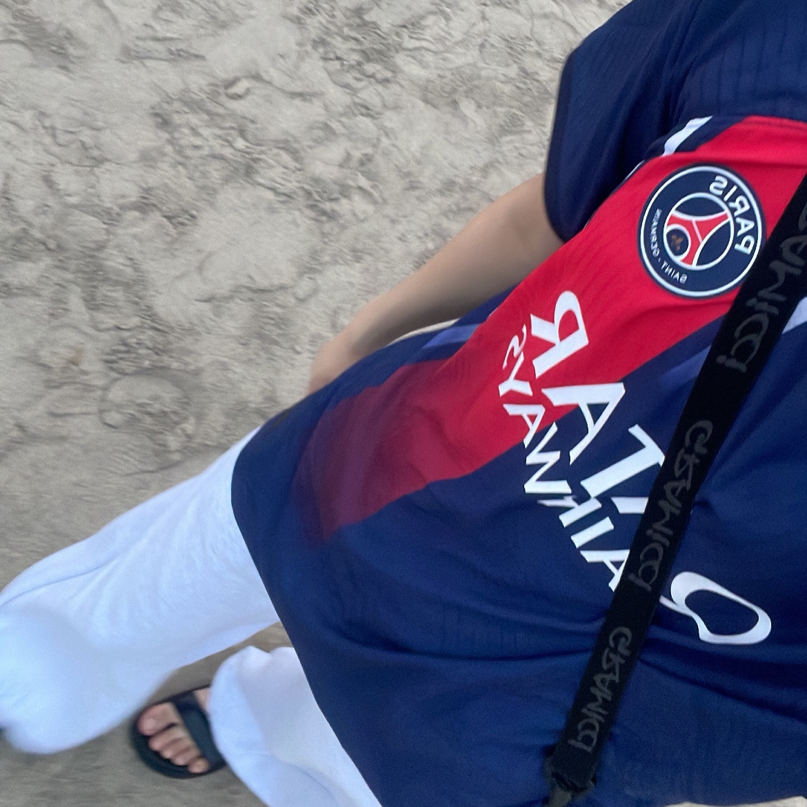 Nike Paris Saint-Germain 2023/24 Dri-Fit ADV Match Home SS Jersey Midnight Navy (Non Marking Ver.), Aeae Web Logo Mesh Cap Black 착용 스타일 - 1