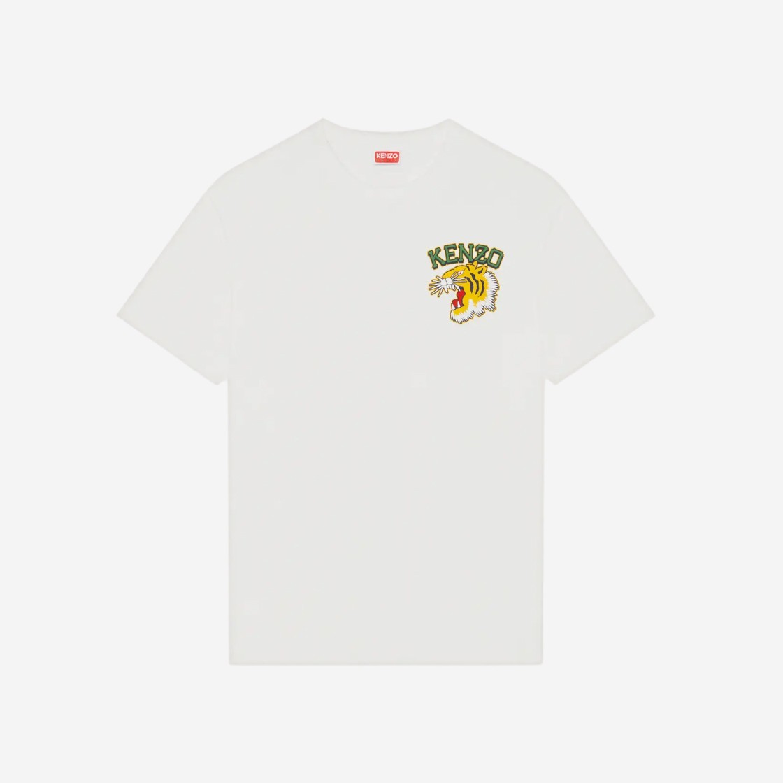 Kenzo Varsity Jungle Tiger T-Shirt Off White 상세 이미지 1