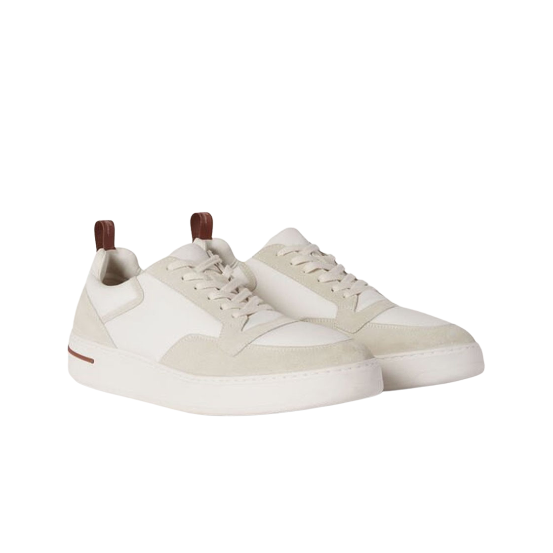 Loro Piana Newport Walk Sneakers Technical Fabric White 상세 이미지 2