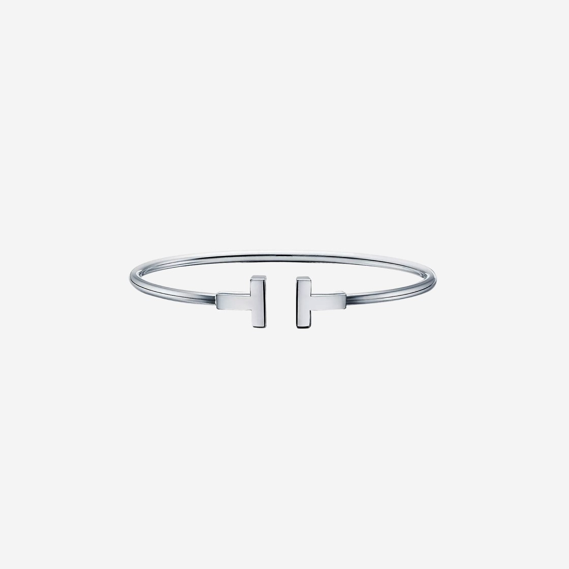 Tiffany & Co. Tiffany T Wire Bracelet Medium White Gold 상세 이미지 1