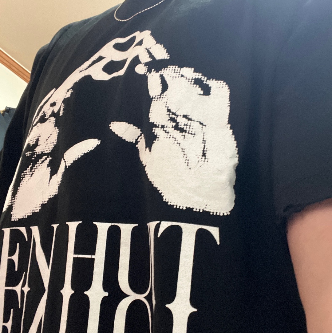 Undermycar EN HUIT Graphic T-Shirt Black - 23SS 착용 스타일