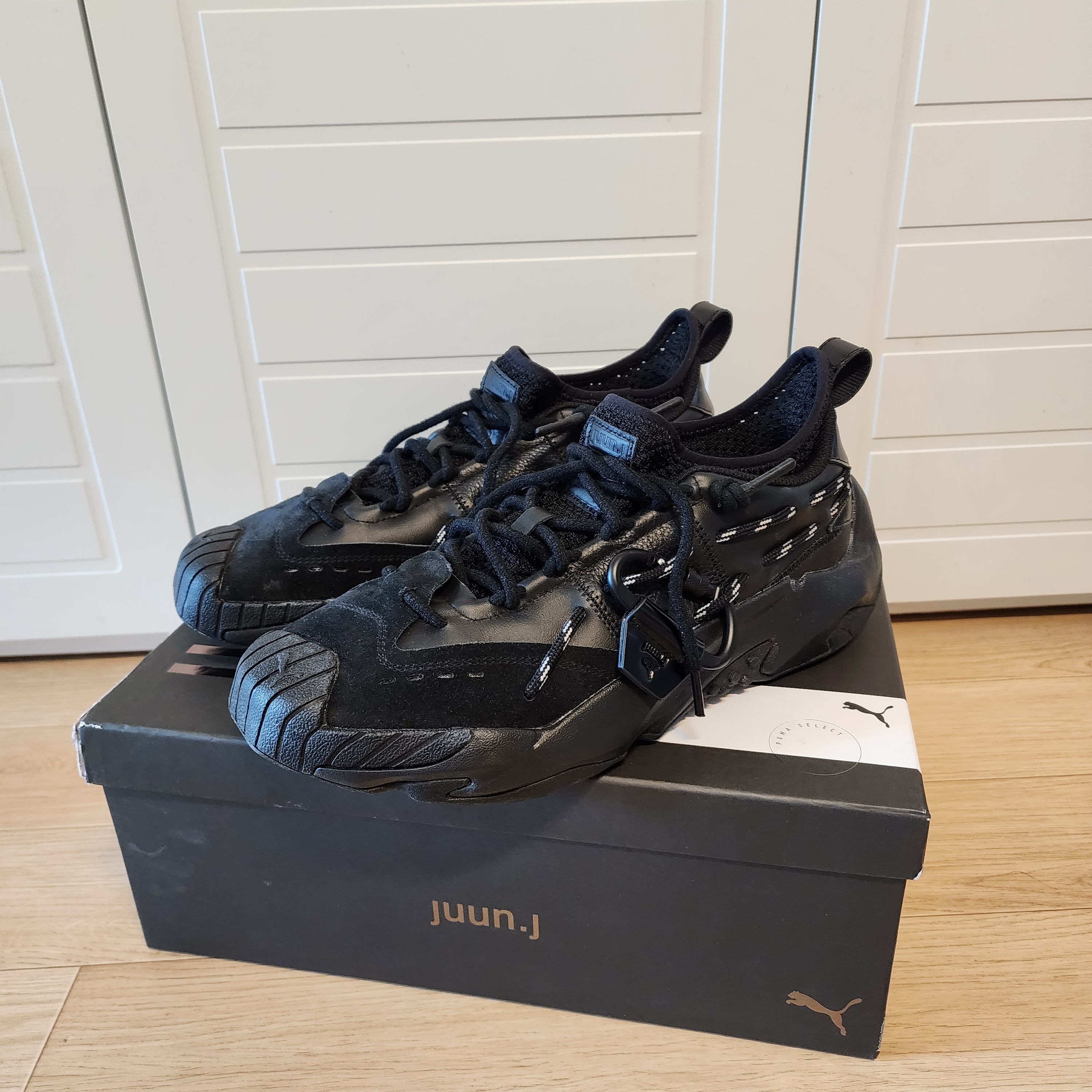 Puma x Juun.J Plexus Black 착용 스타일