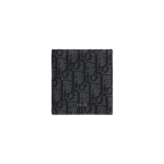 디올 버티컬 지갑 블랙 디올 오블리크 자카드