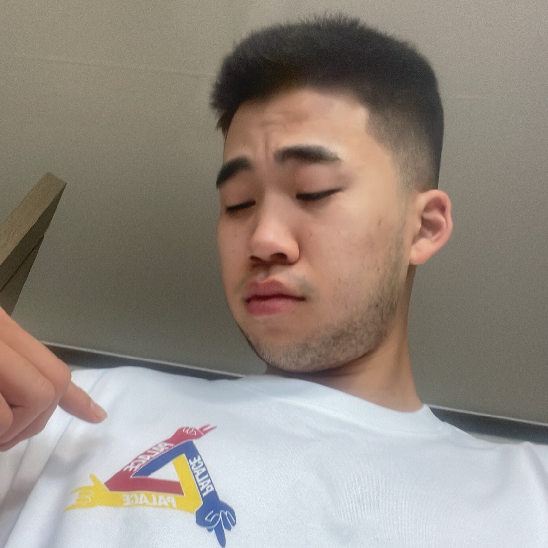 Palace JCDC Tri-Ferg T-Shirt White - 19SS 착용 스타일 - 1