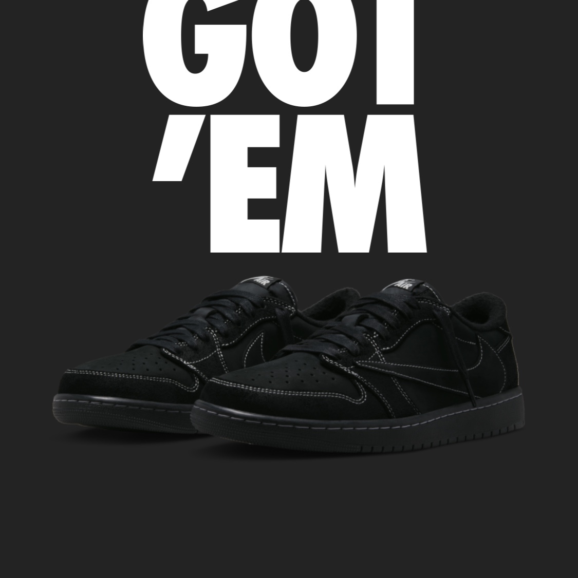 Jordan 1 x Travis Scott Retro Low OG SP Black Phantom 착용 스타일