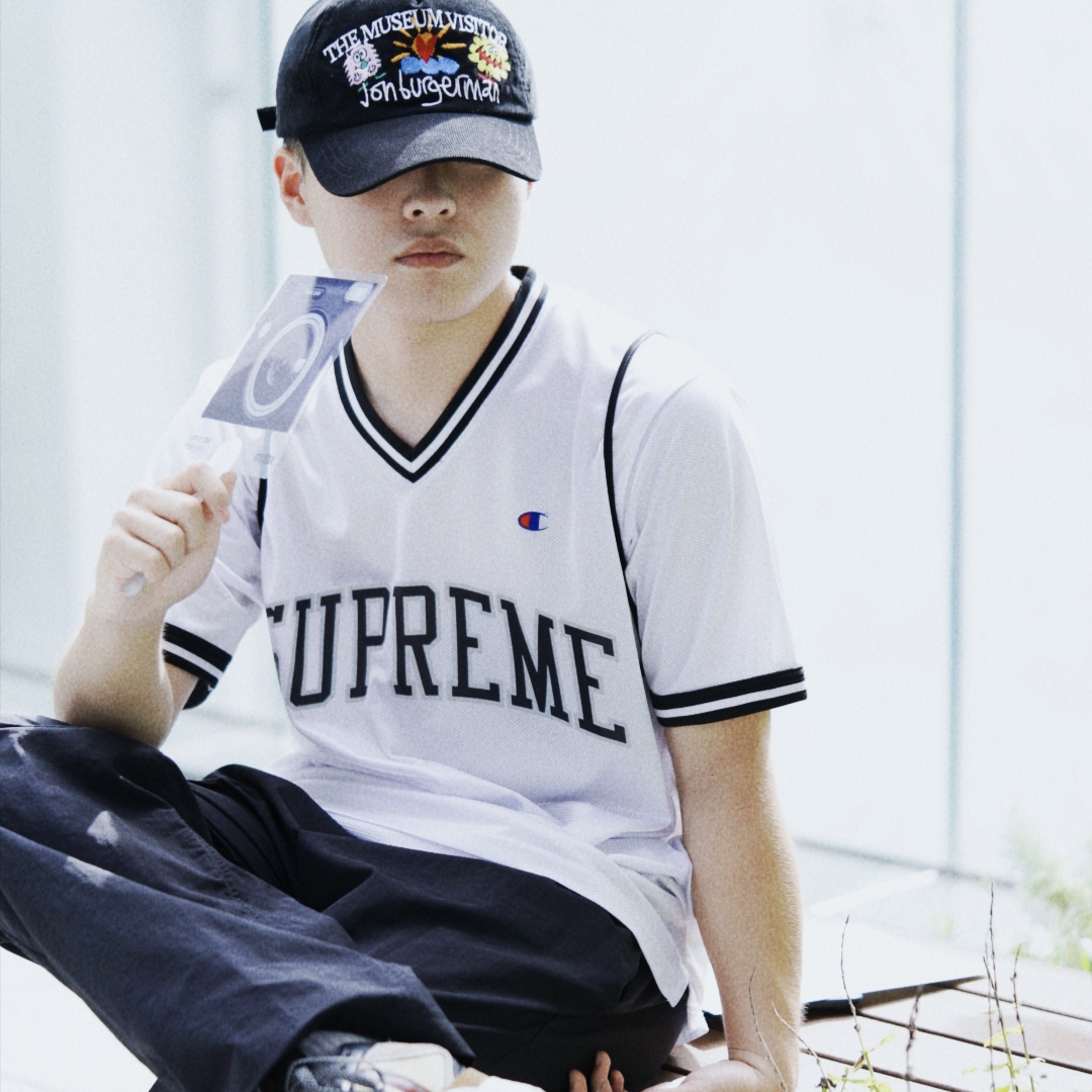 The Museum Visitor x Jon Burgerman Pinky Winky & Charlie Ball Cap Black 착용 스타일 - 2