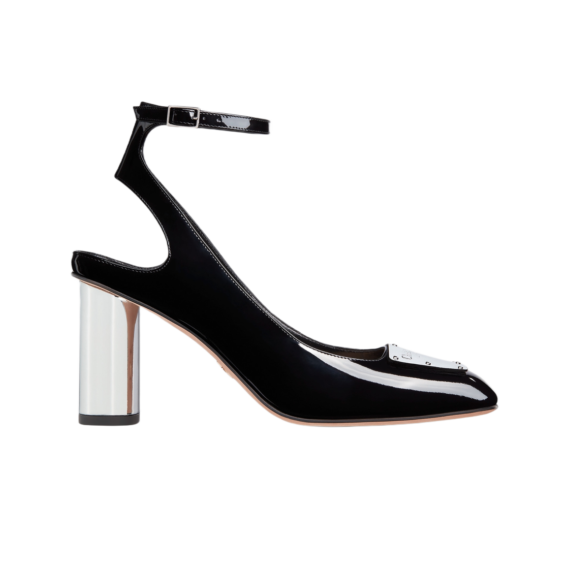 (W) 디올 라 파리지앵 디올 슬링백 펌프 블랙 페이턴트 카프스킨((W) Dior La Parisienne Dior Slingback Pump Black Patent Calfskin) - 1