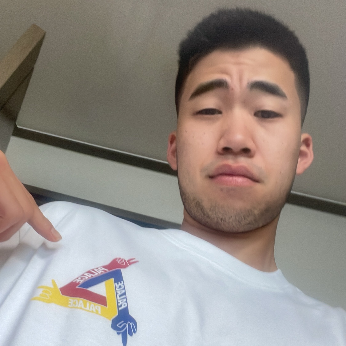 Palace JCDC Tri-Ferg T-Shirt White - 19SS 착용 스타일 - 2