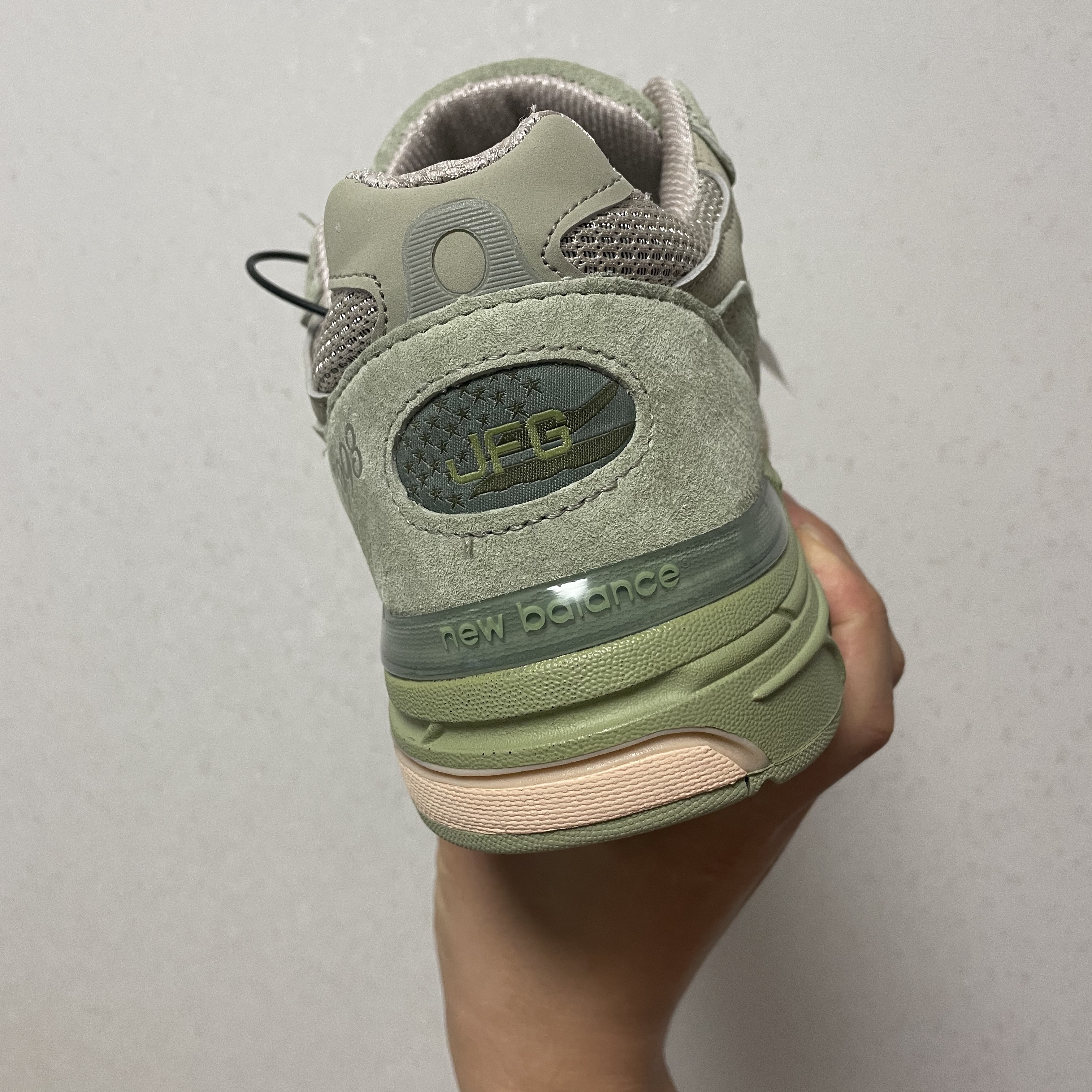 New Balance x Joe Freshgoods 993 Made in USA Sage 착용 스타일 - 2