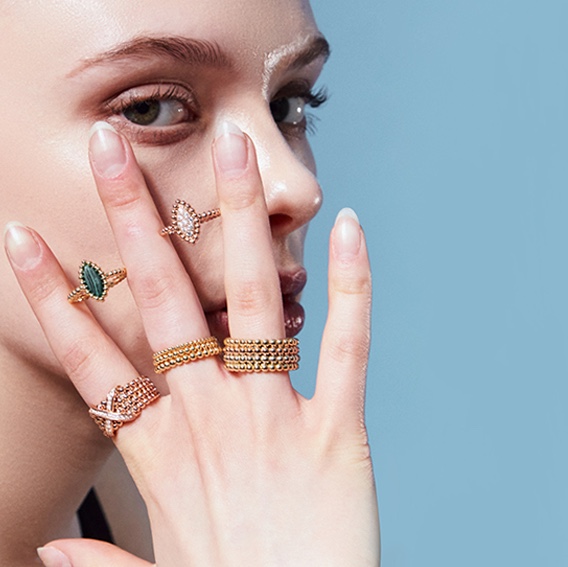 Miko Women Vasty Biz L Ring Yellow Gold, Miko Women Vasty Biz M Ring Yellow Gold 착용 스타일