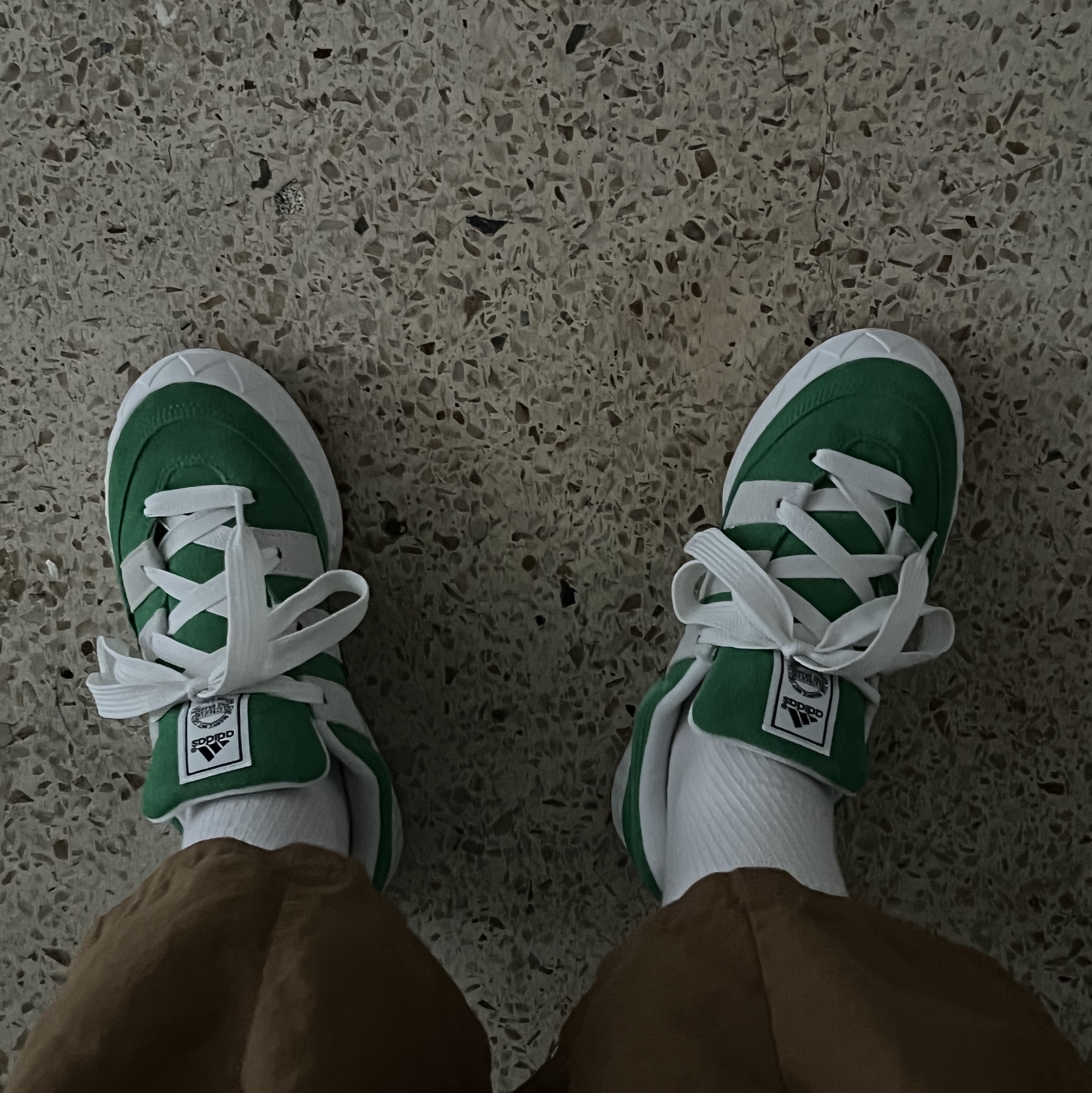 Adidas Adimatic Green 착용 스타일 - 2