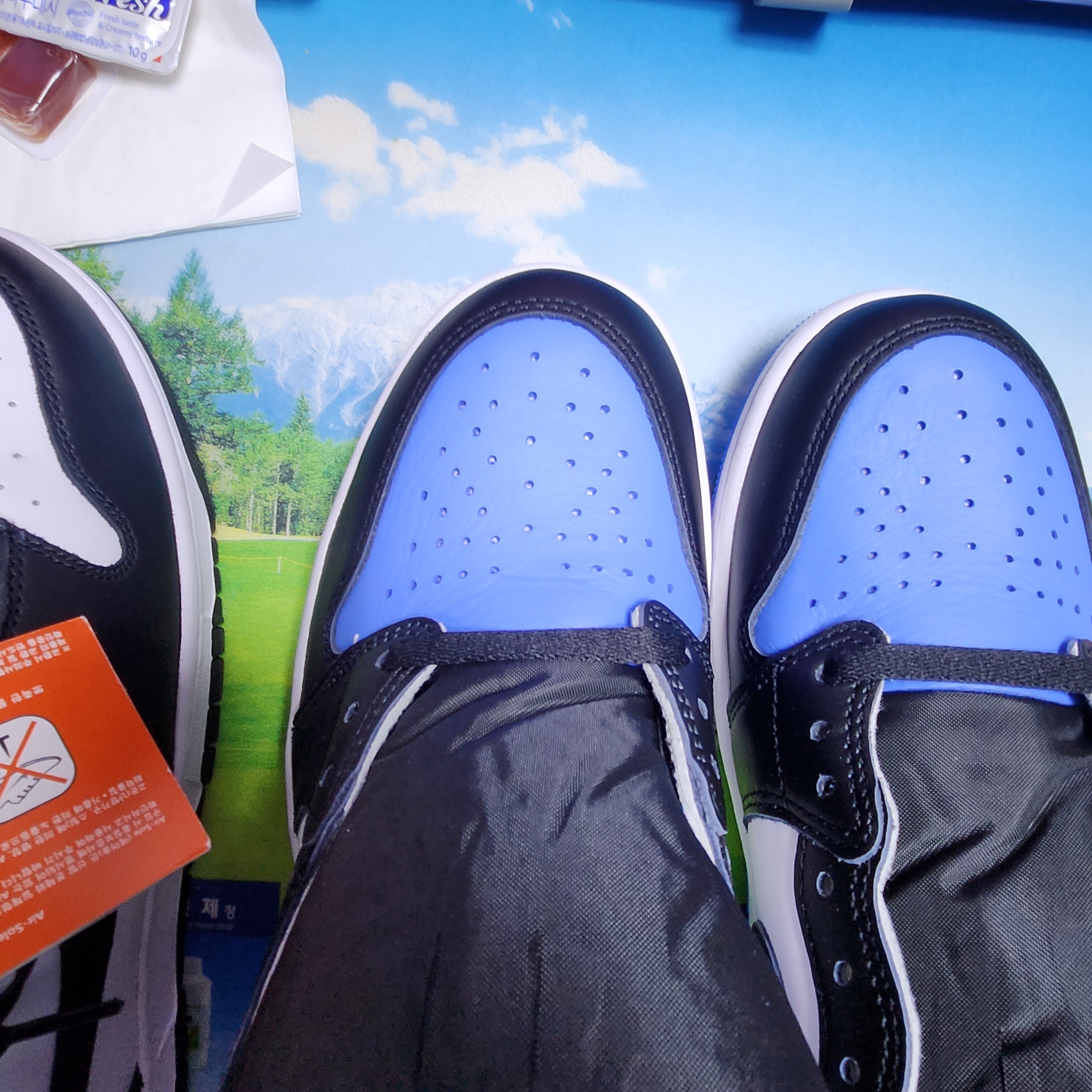 Jordan 1 Retro High OG University Blue 착용 스타일