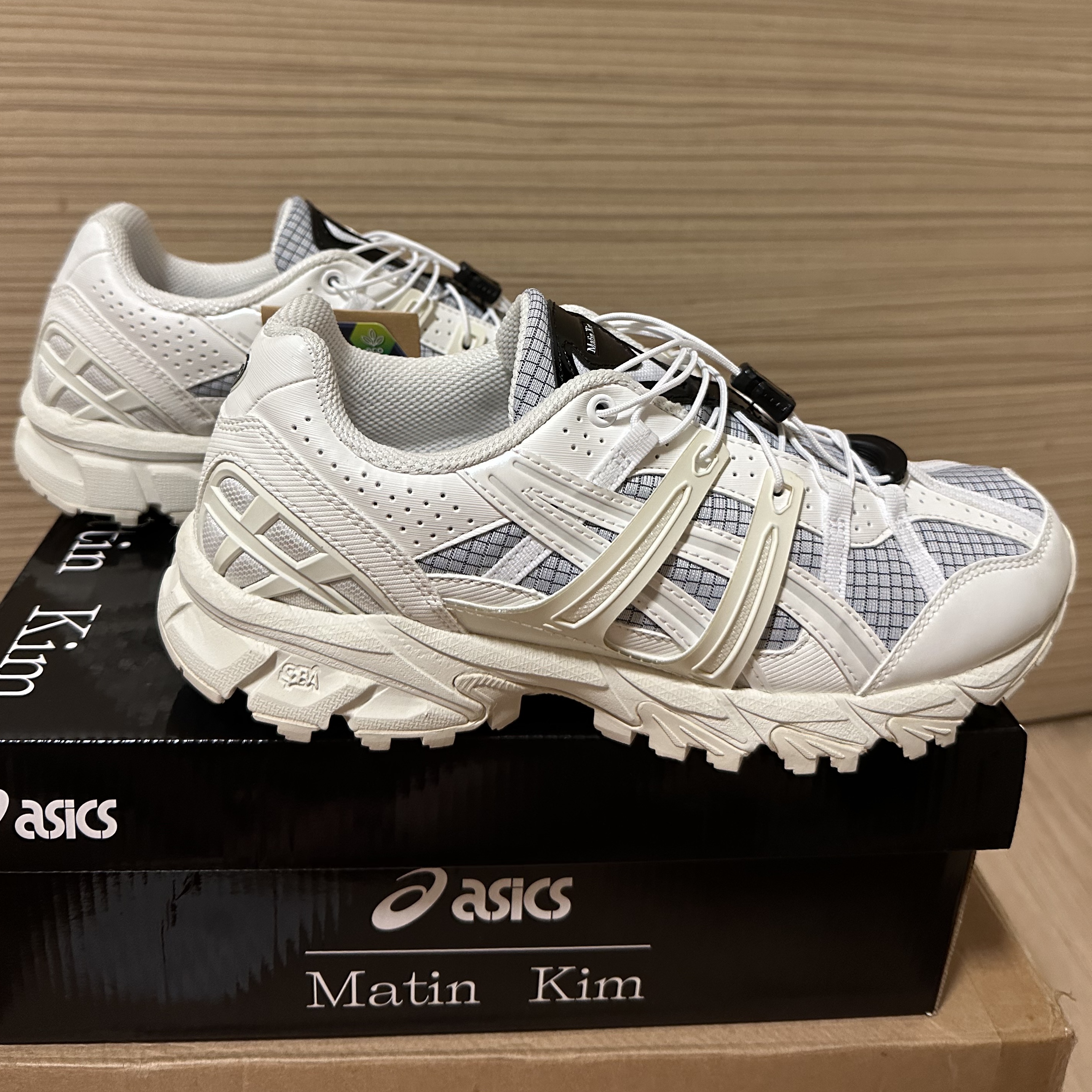 (W) Asics x Matin Kim Gel-Sonoma 15-50 Glacier Grey White 착용 스타일 - 3