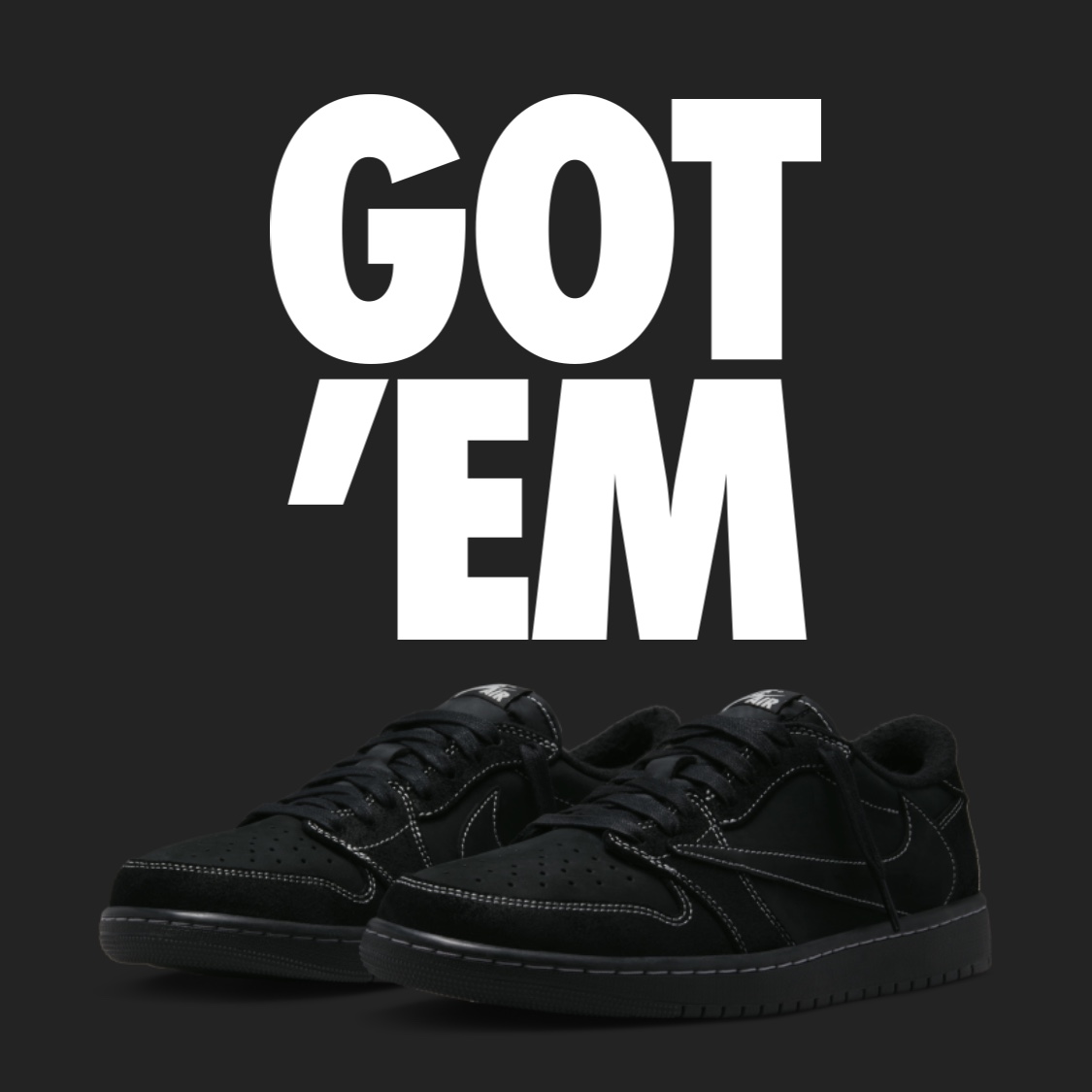 Jordan 1 x Travis Scott Retro Low OG SP Black Phantom 착용 스타일 - 2