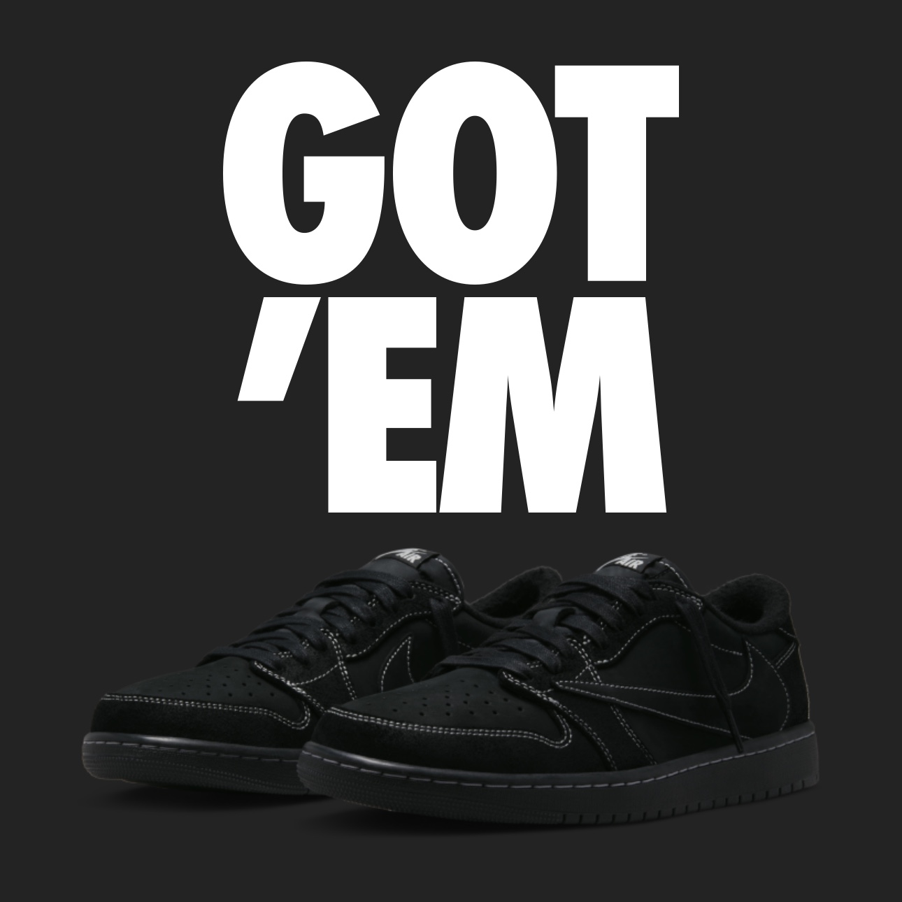 Jordan 1 x Travis Scott Retro Low OG SP Black Phantom 착용 스타일