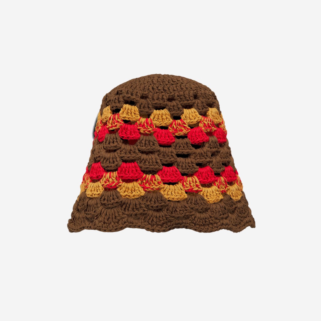 Dior x Denim Tears Dior Tears Cotton Crochet Bucket Hat Brown Red Orange 상세 이미지 1