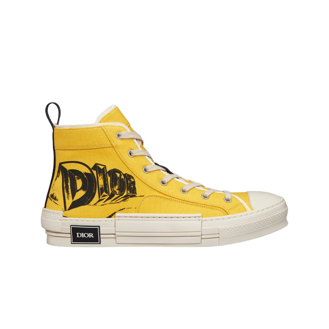 디올 B23 하이 탑 스니커즈 옐로우 캔버스 아스테로디올 시그니쳐(Dior B23 High Top Sneakers Yellow Canvas Asterodior Signature) - 1