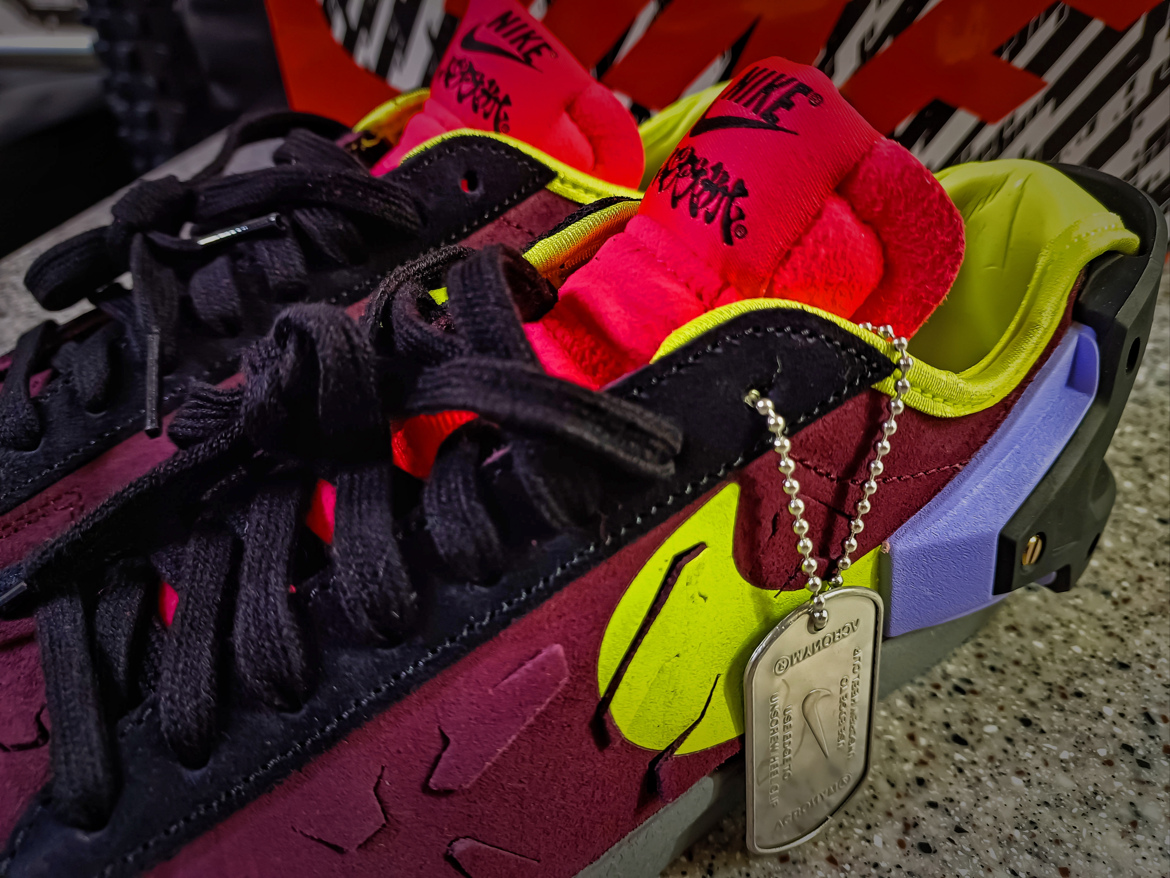 Nike x Acronym Blazer Low Night Maroon 착용 스타일