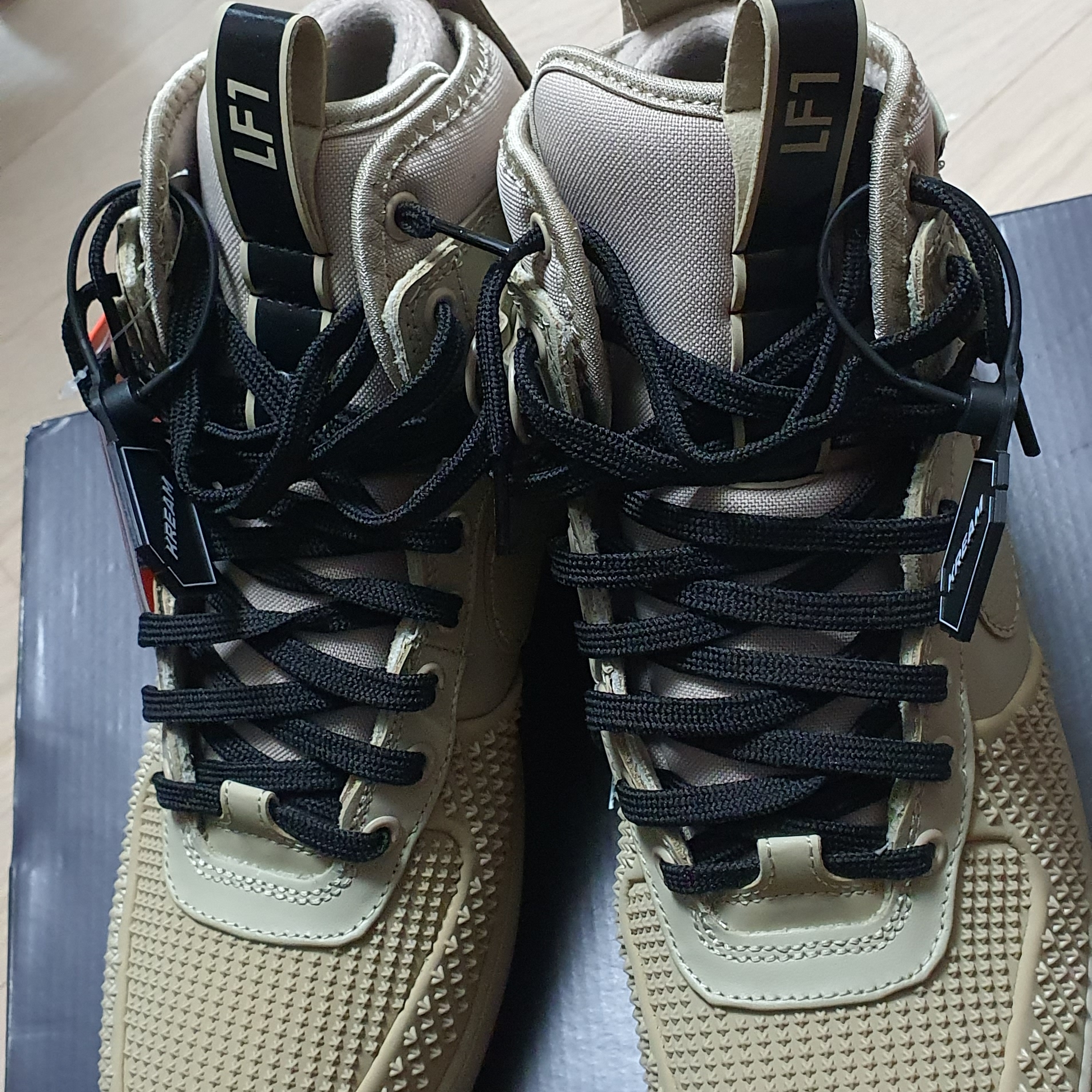 Nike Lunar Force 1 Duckboot Lime Stone 착용 스타일 - 5