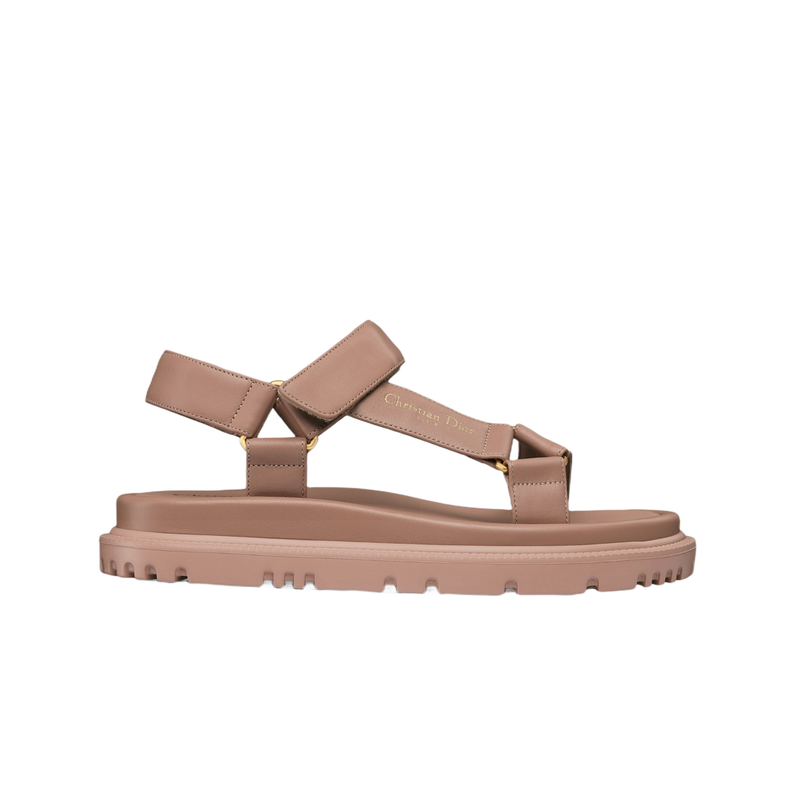 (W) 디올 D 웨이브 샌들 파우더 핑크 램스킨((W) Dior D Wave Sandal Powder Pink Lambskin) - 1