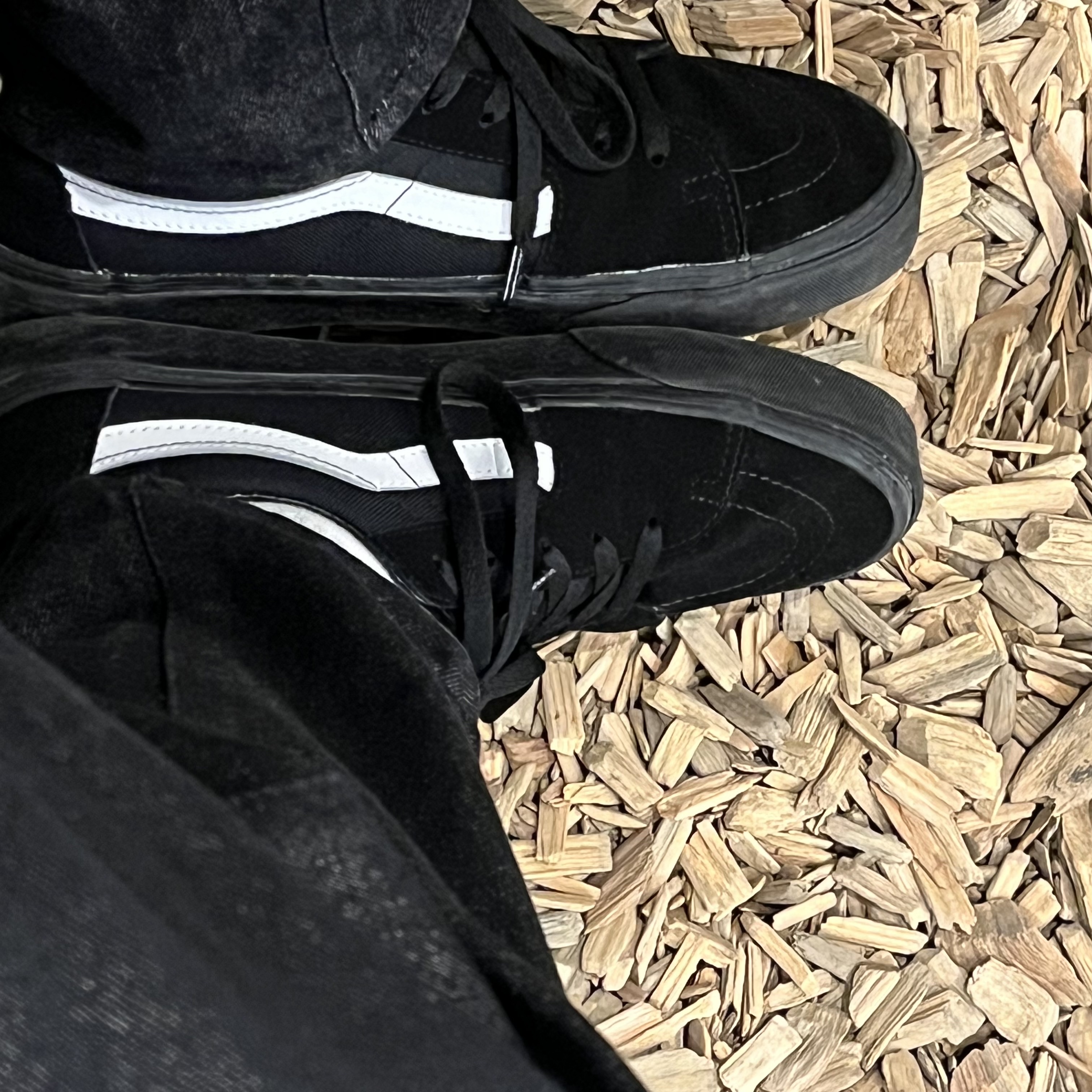 Vans Old Skool Mule Black 착용 스타일