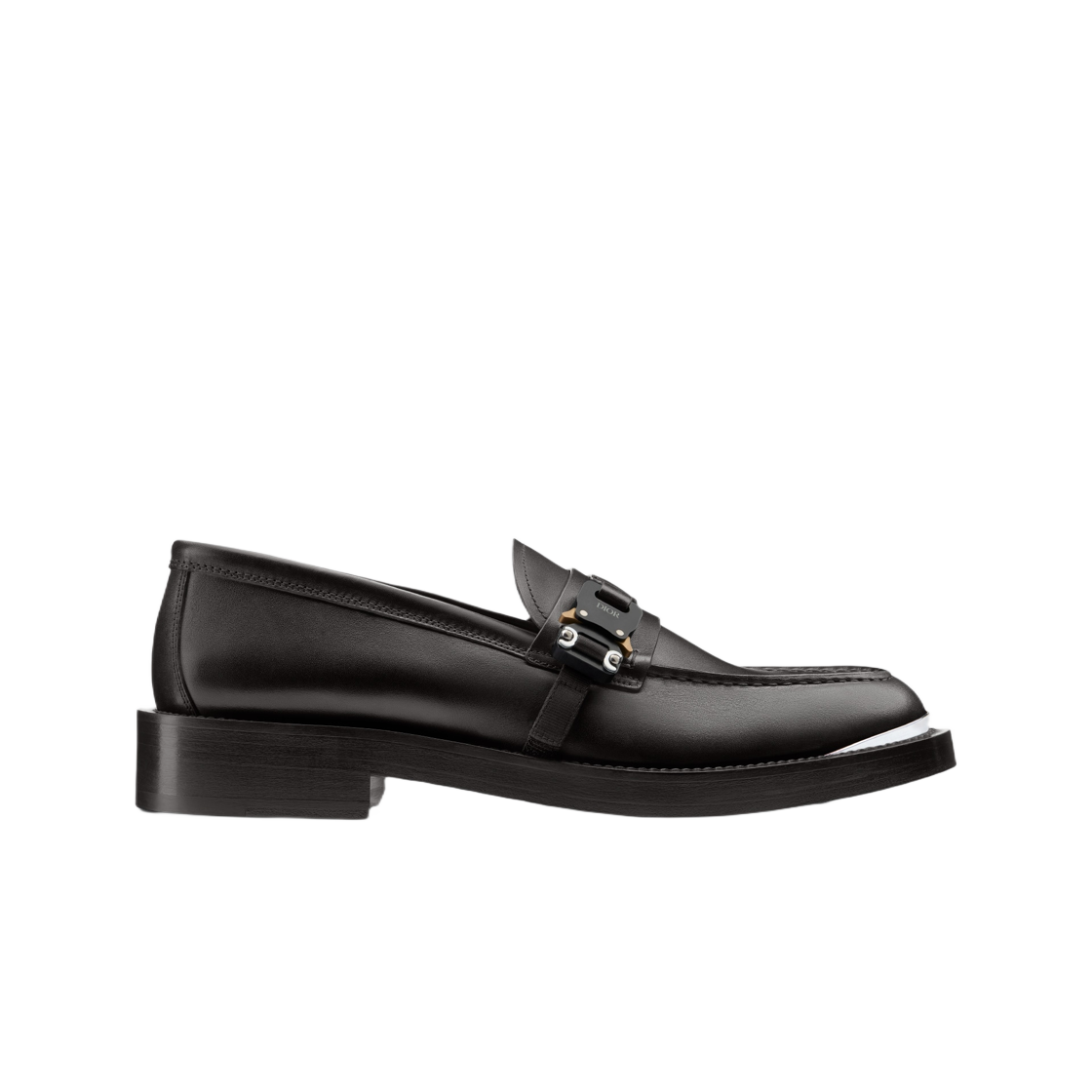 3LO123ZGK-H969 Dior Evidence Loafer Black Smooth Calfskin