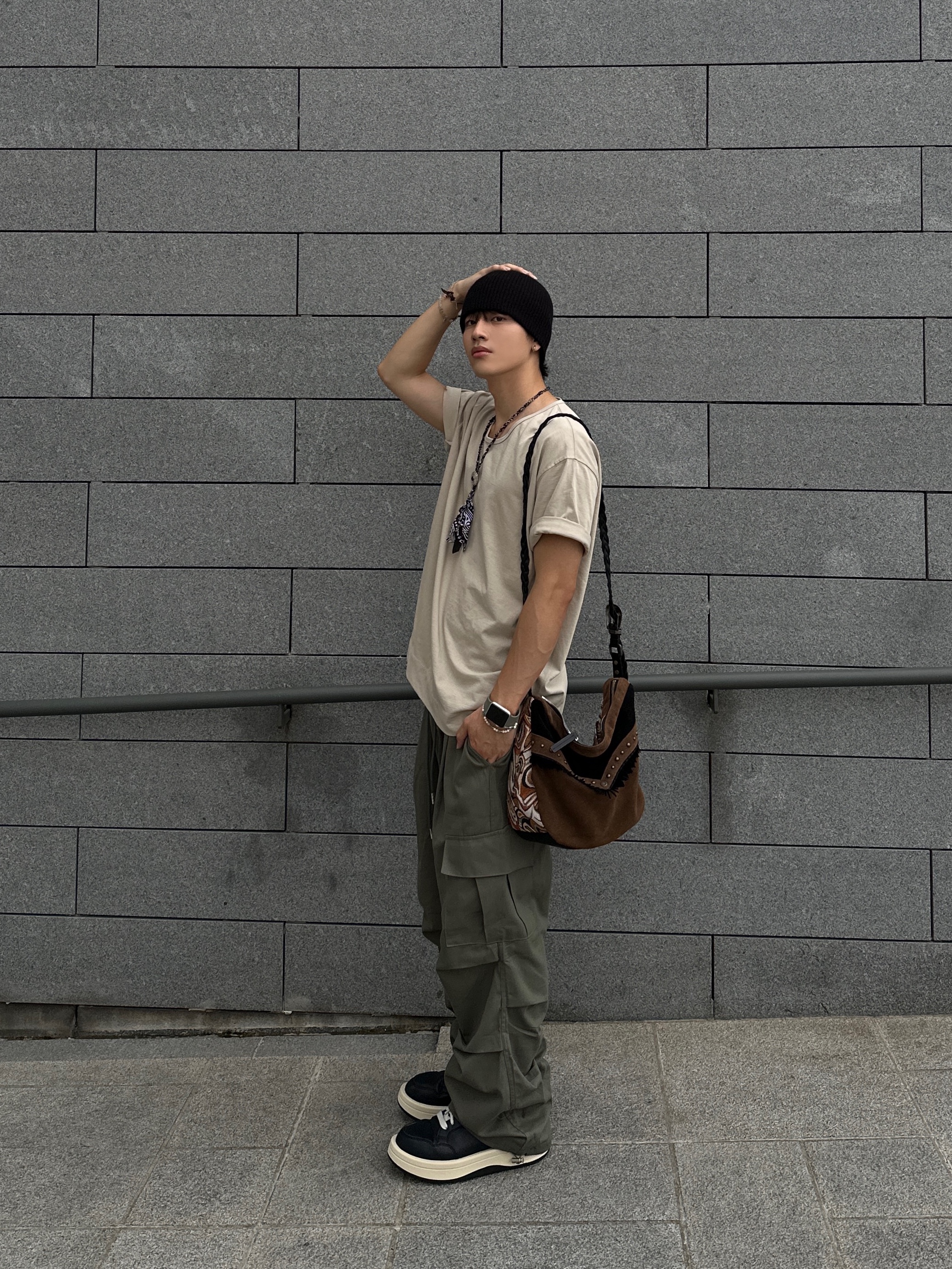 Converse x Drkshdw Turbowpn Black Cream 착용 스타일 - 1
