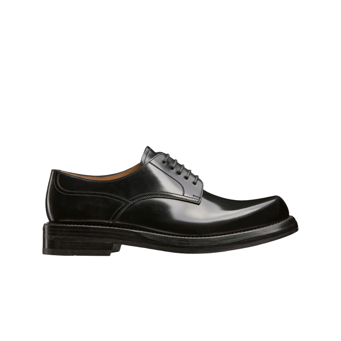 Dior Carlo Derby Shoe Black Polished Calfskin 상세 이미지 1